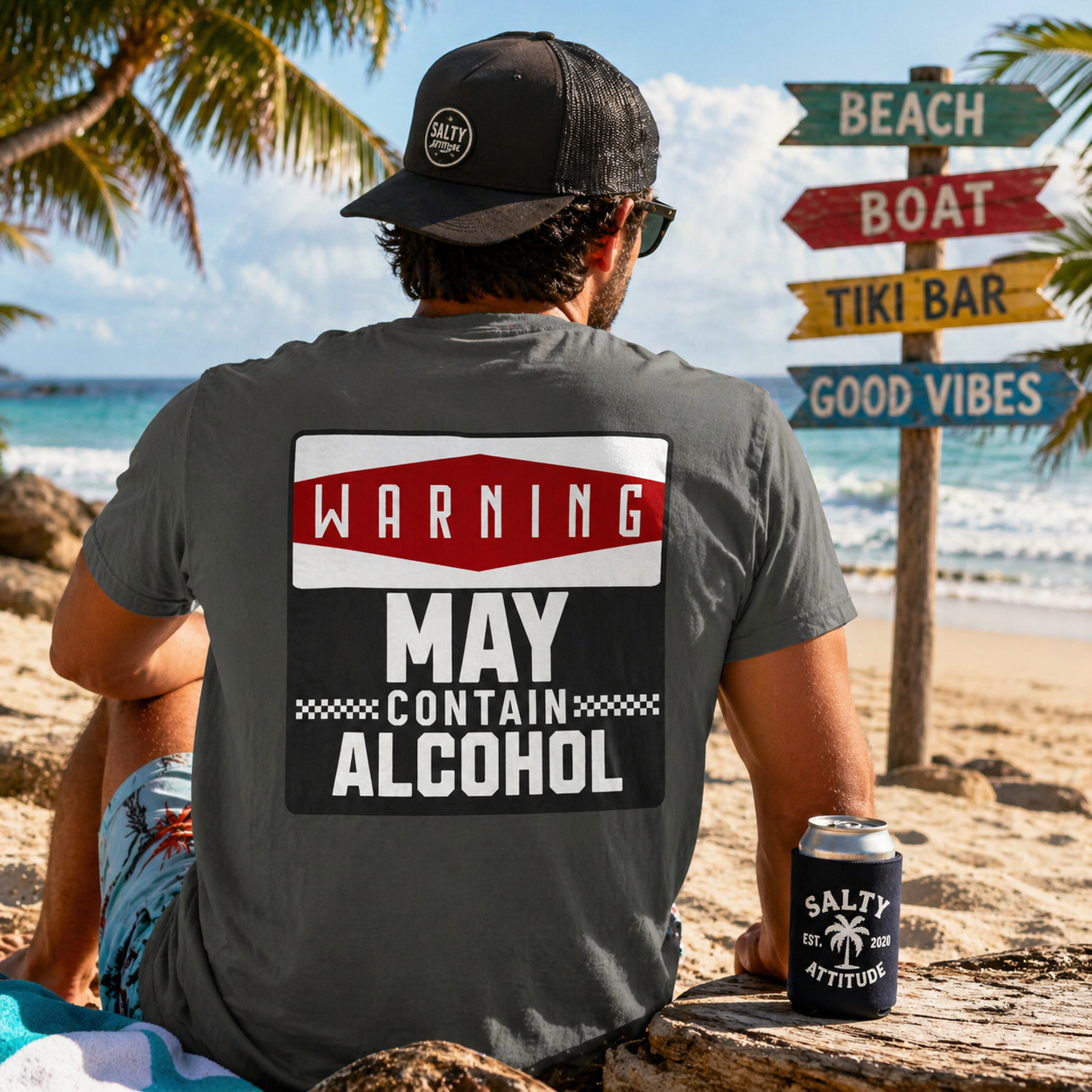Warning - May Contain Alcohol - T-Shirt