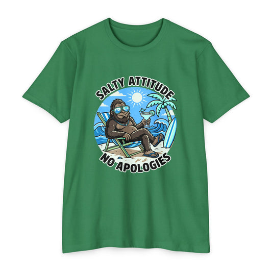 Big Foot — "Salty Attitude, No Apologies" Beach Graphic Tee