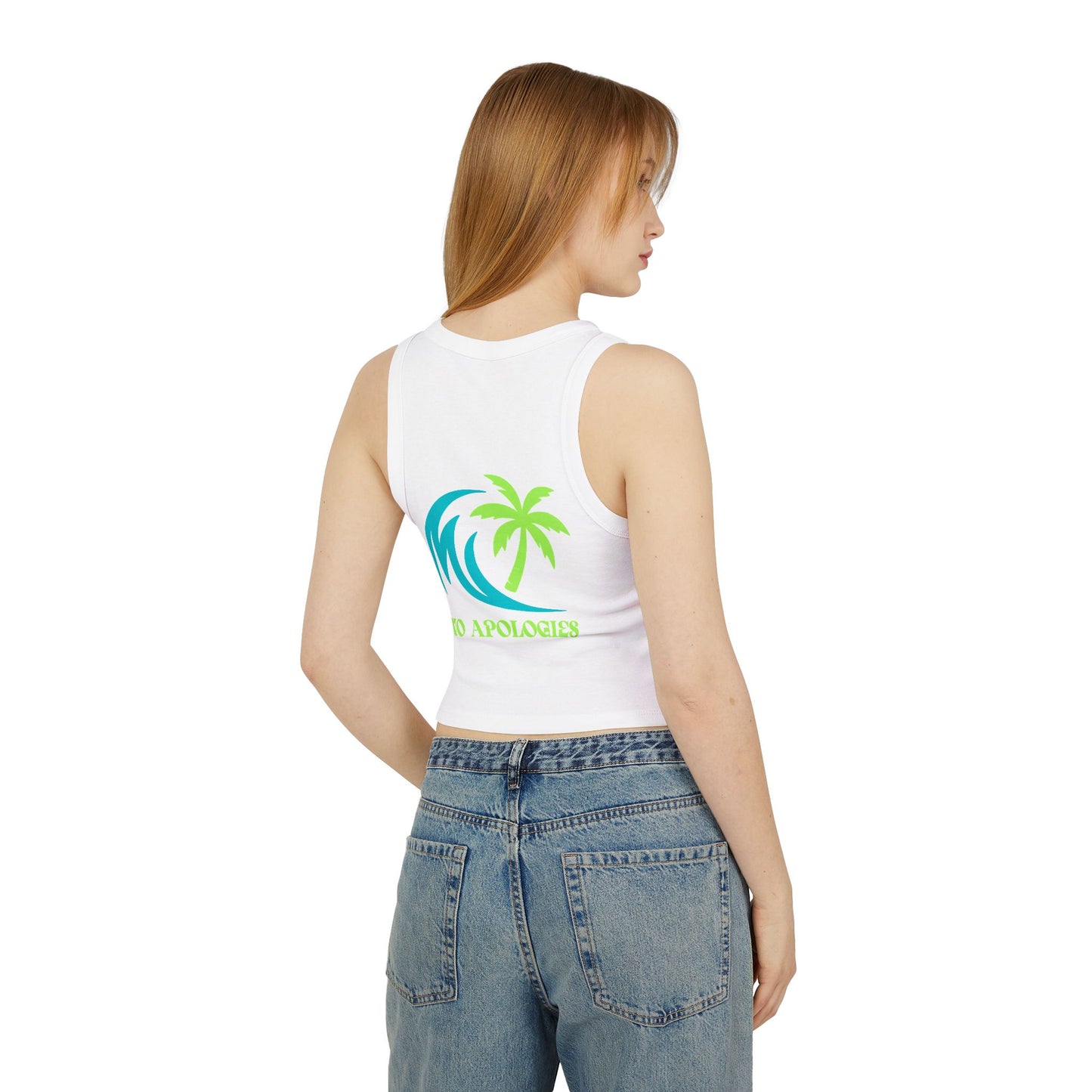 Women's Racer Tank Top - Sassy Summer Apparel, Beach Wear, Vacation Top