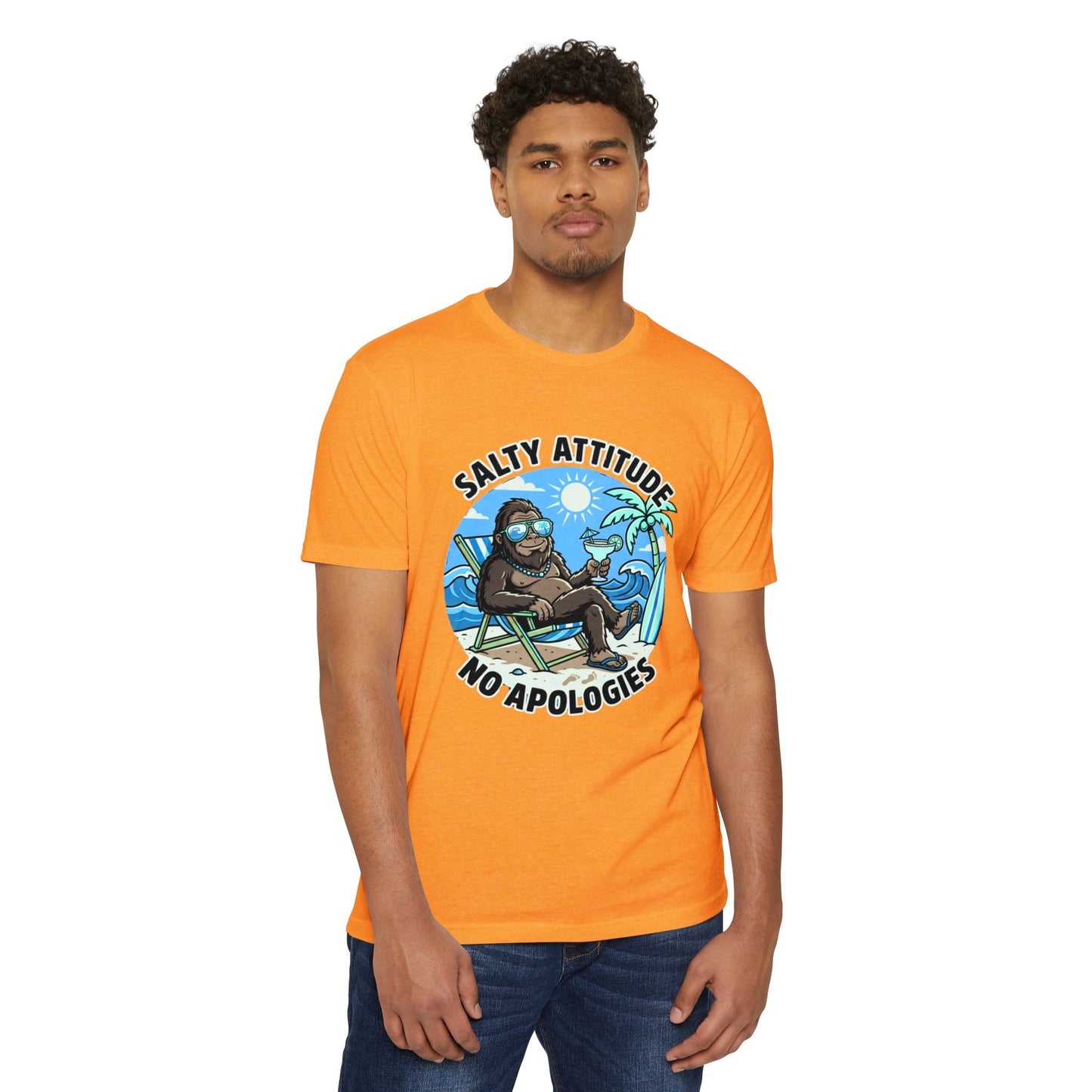 Big Foot — "Salty Attitude, No Apologies" Beach Graphic Tee