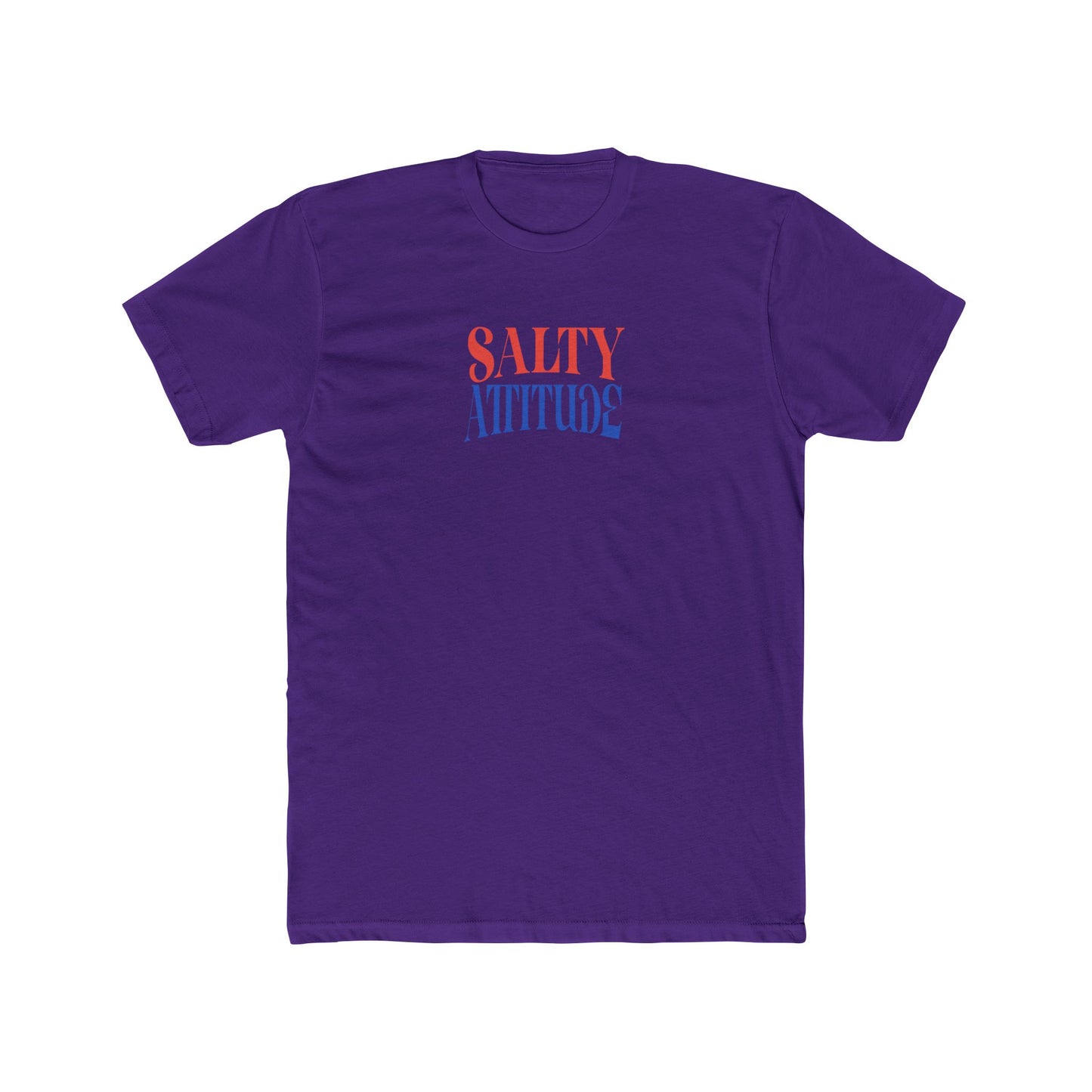 Graphic Tee — “Salty Attitude” Front & “Just the Tip” Tropical Back T-Shirt