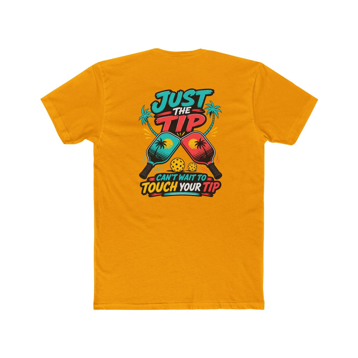 Graphic Tee — “Salty Attitude” Front & “Just the Tip” Tropical Back T-Shirt