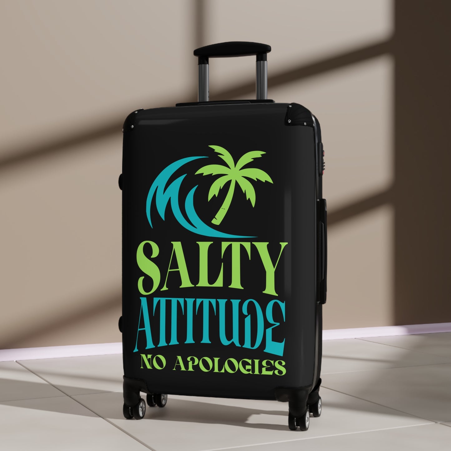 Suitcase — "Salty Attitude No Apologies" Beach Carry-On Luggage
