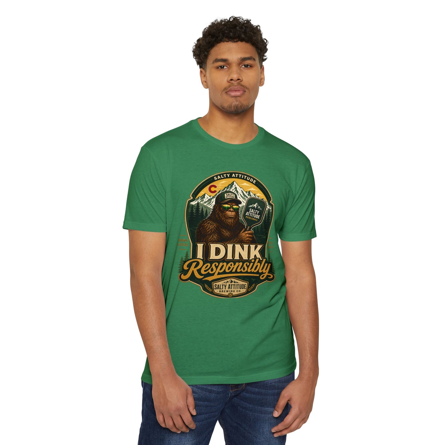 I Dink Responsibly T-Shirt — Funny Salty Attitude Pickleball Graphic Tee