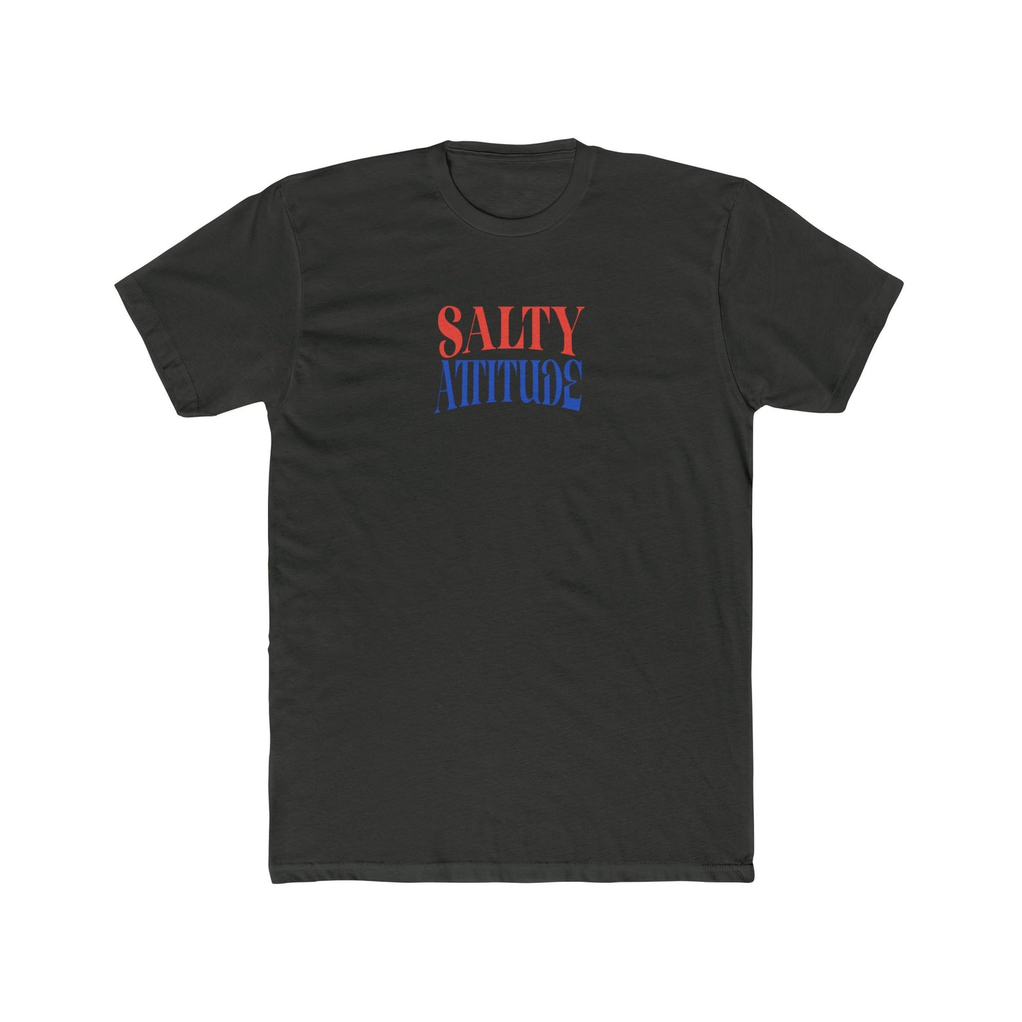 Graphic Tee — “Salty Attitude” Front & “Just the Tip” Tropical Back T-Shirt