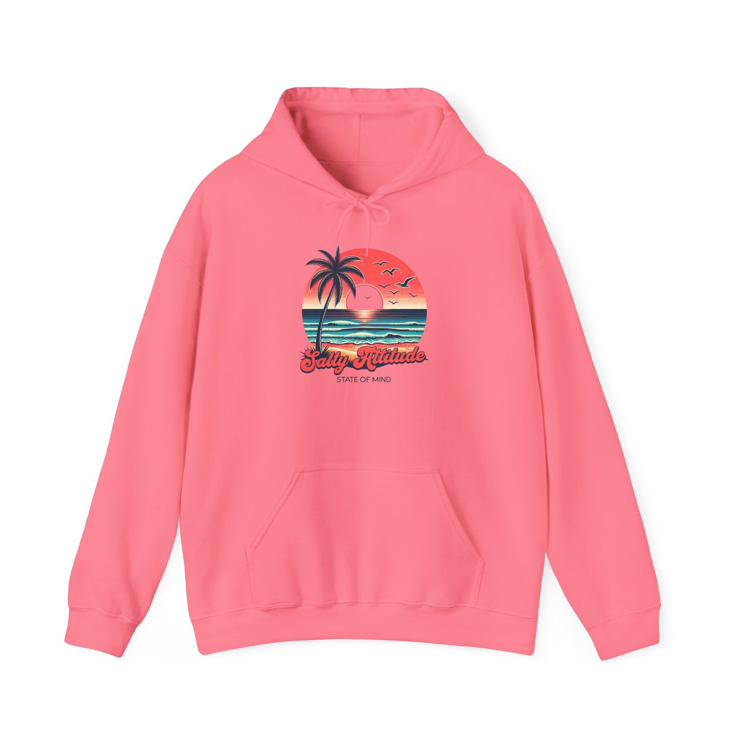 Salty Attitude Hoodie, Coastal Vibe Pullover, Beach Lover Sweatshirt,