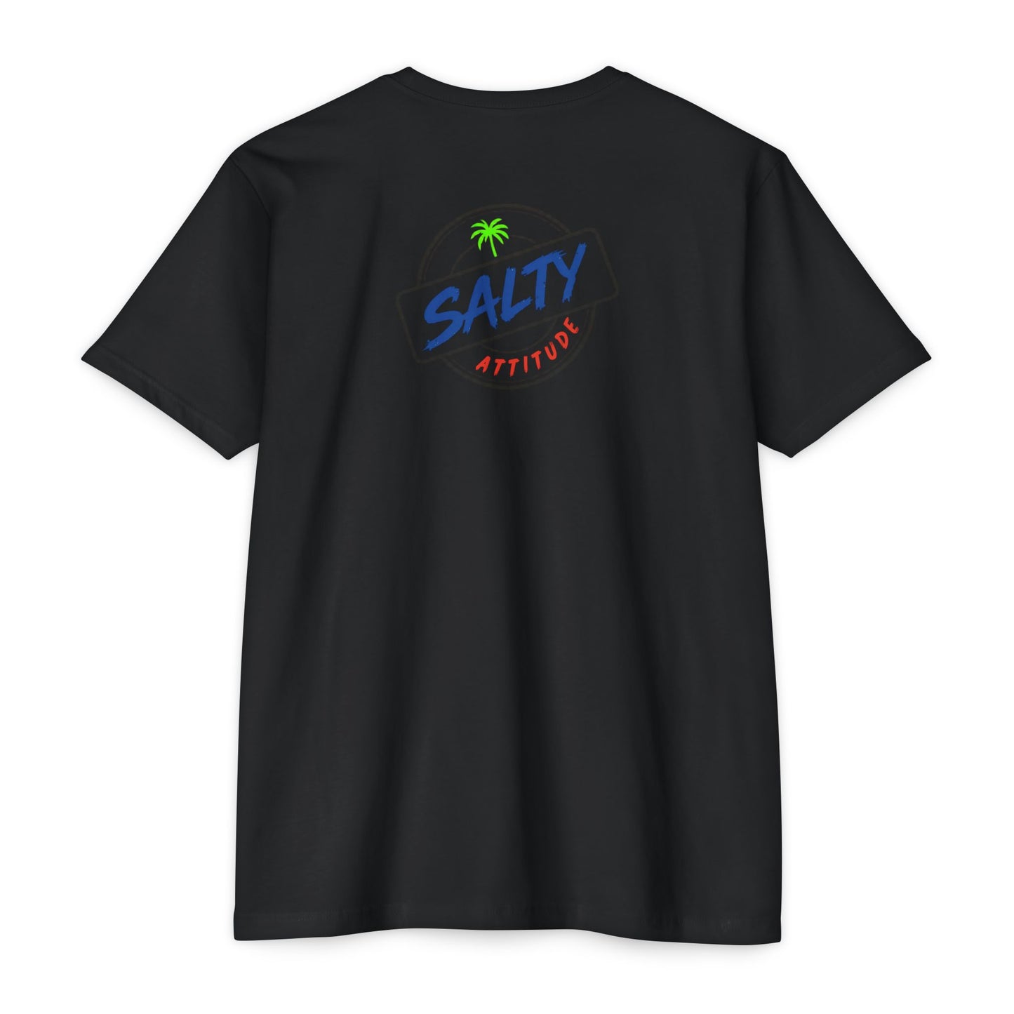 T-Shirt — "Soft Hands Hard Paddle" Tropical Salty Attitude Surf Tee