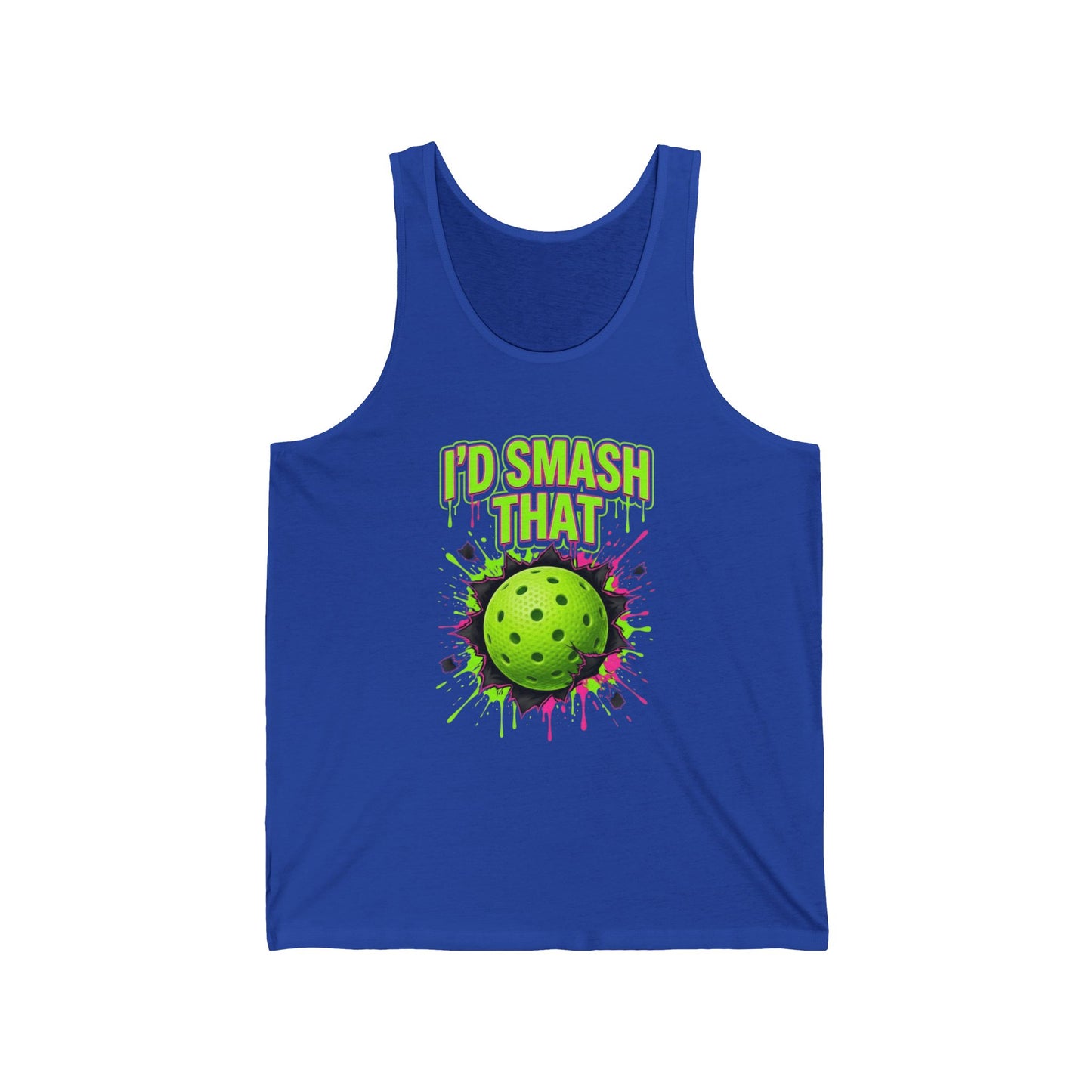 Pickleball Tank Top — "I'd Smash That" Graphic