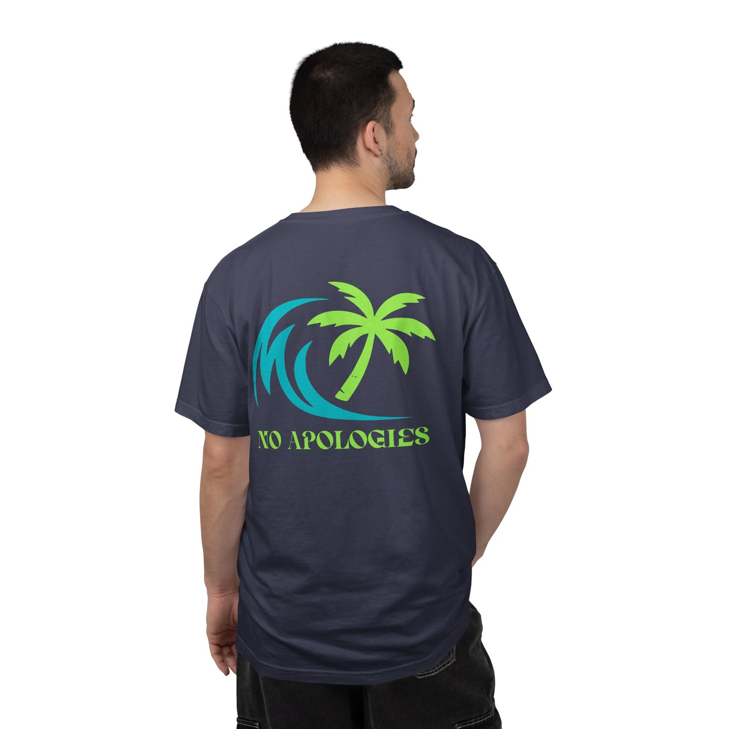 No Apologies Palm Wave T-shirt | Coastal Vibes Beach Tee