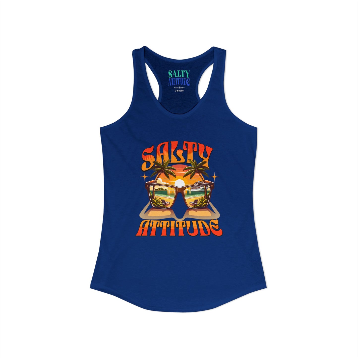 Salty Attitude Sunglass - Women's Ideal Racerback Tank