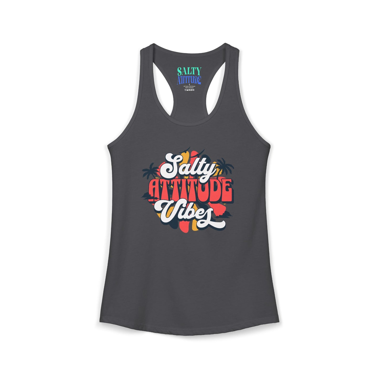 Salty Attitude Vibes -  Women's Ideal Racerback Tank