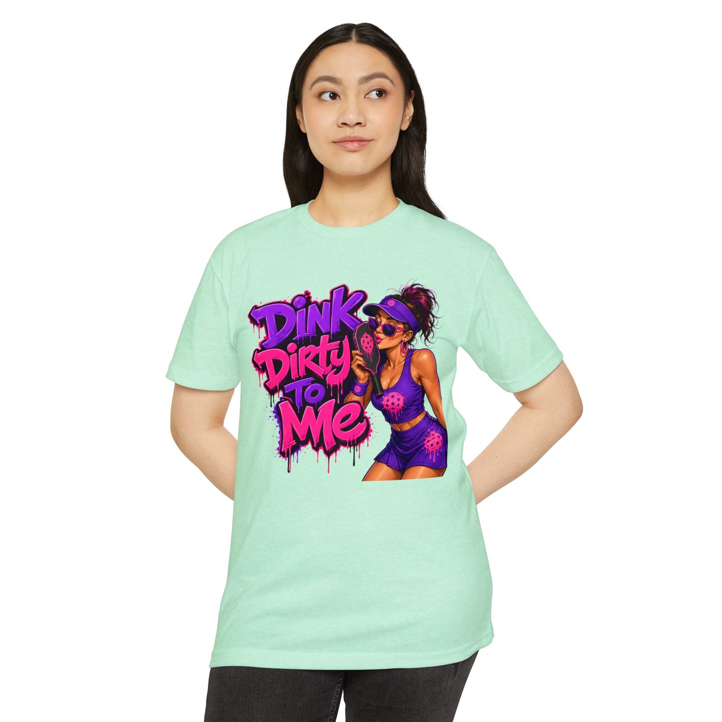 Dink Dirty To Me T-Shirt — Retro Pin-Up Beach Tee (Salty Attitude)