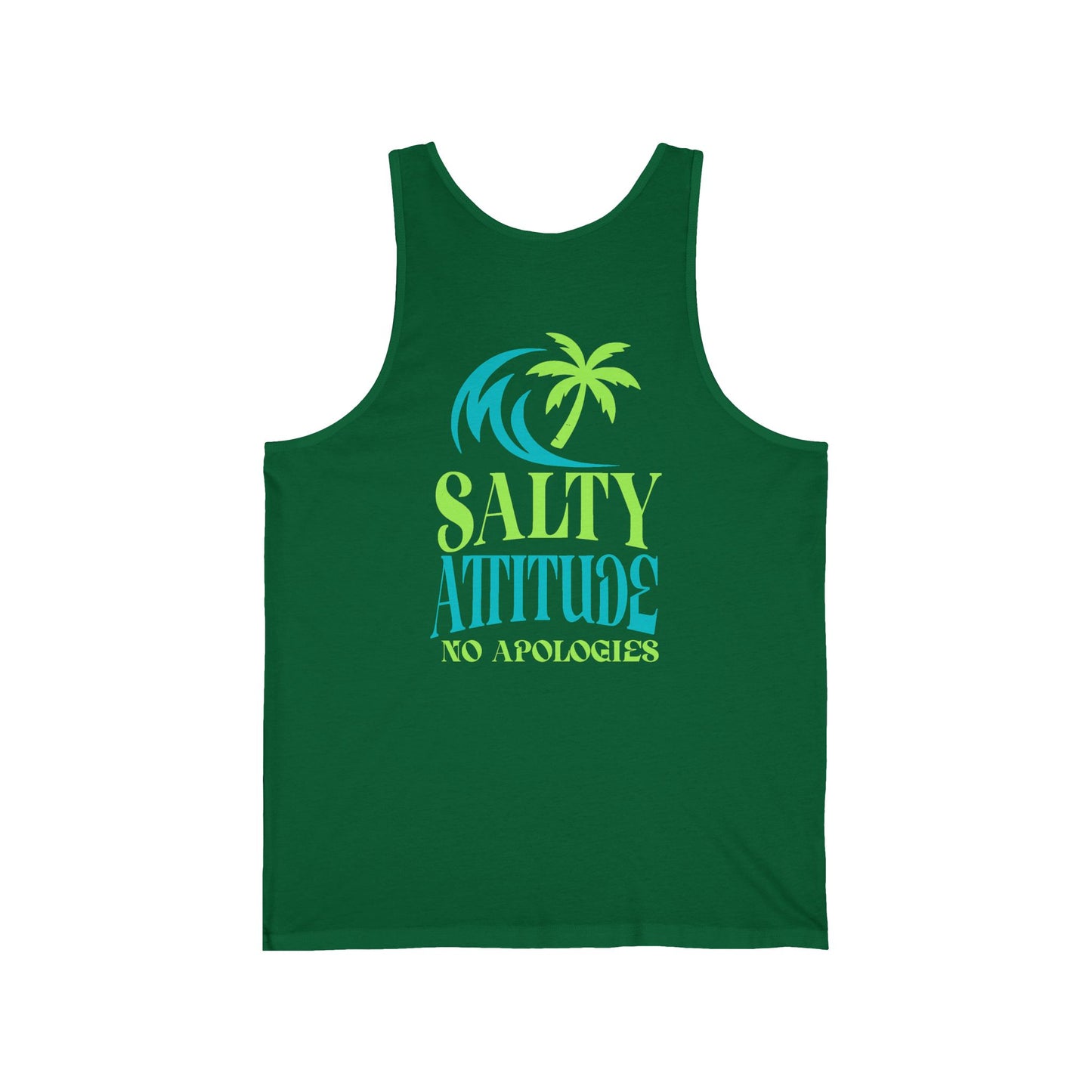 Tropical Vibes Tank, Beach Party Wear, No Apologies Top, Salty Attitude Shirt