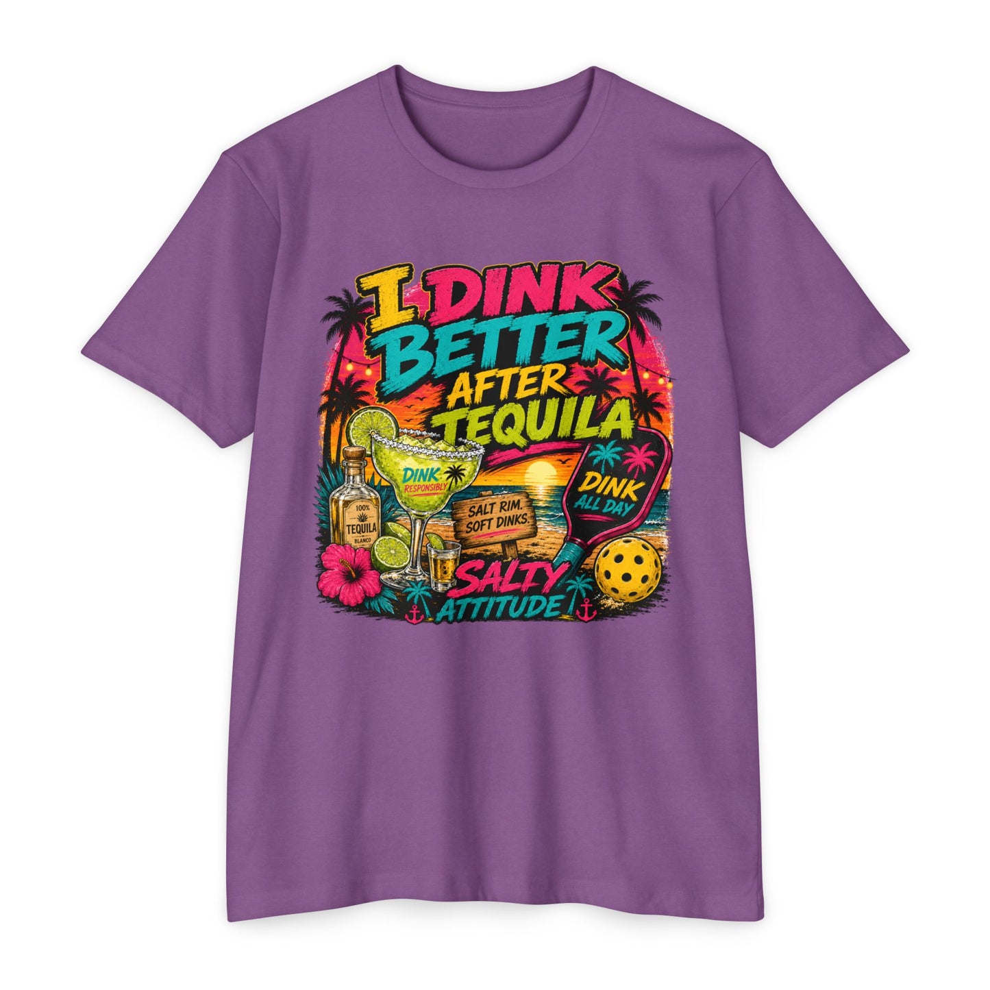 I Drink Better After Tequila T-Shirt — Salty Attitude Tropical Party Tee