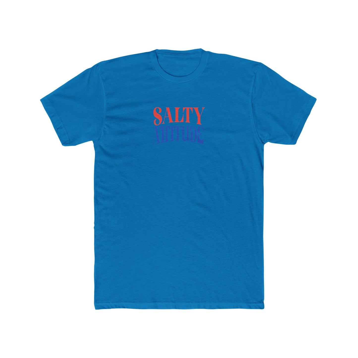 Graphic Tee — “Salty Attitude” Front & “Just the Tip” Tropical Back T-Shirt