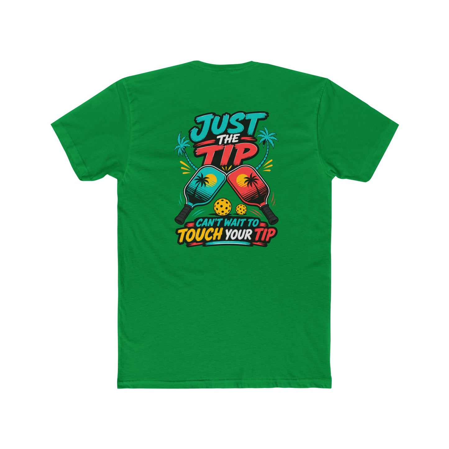 Graphic Tee — “Salty Attitude” Front & “Just the Tip” Tropical Back T-Shirt