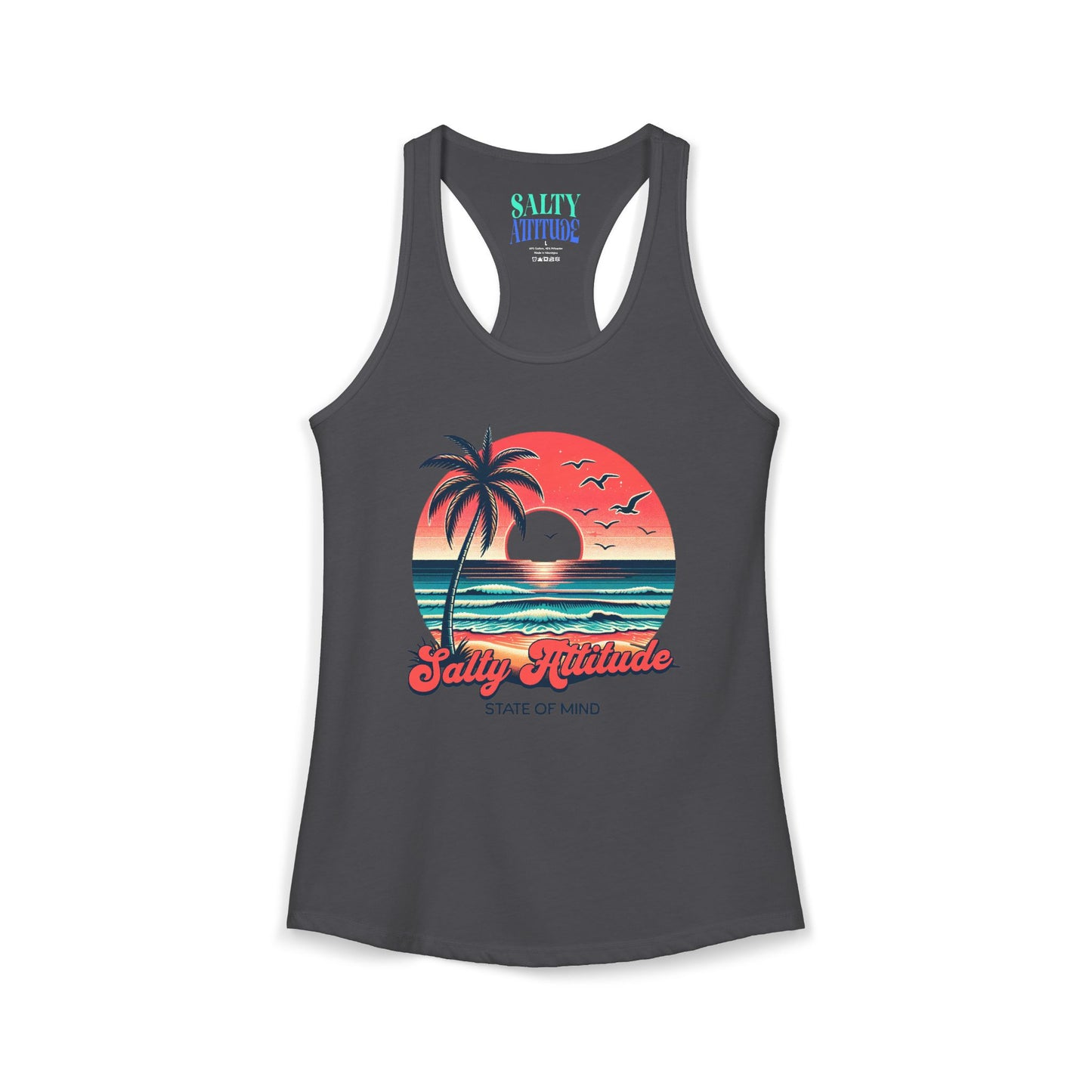 Salty Attitude  -  Women's Ideal Racerback Tank