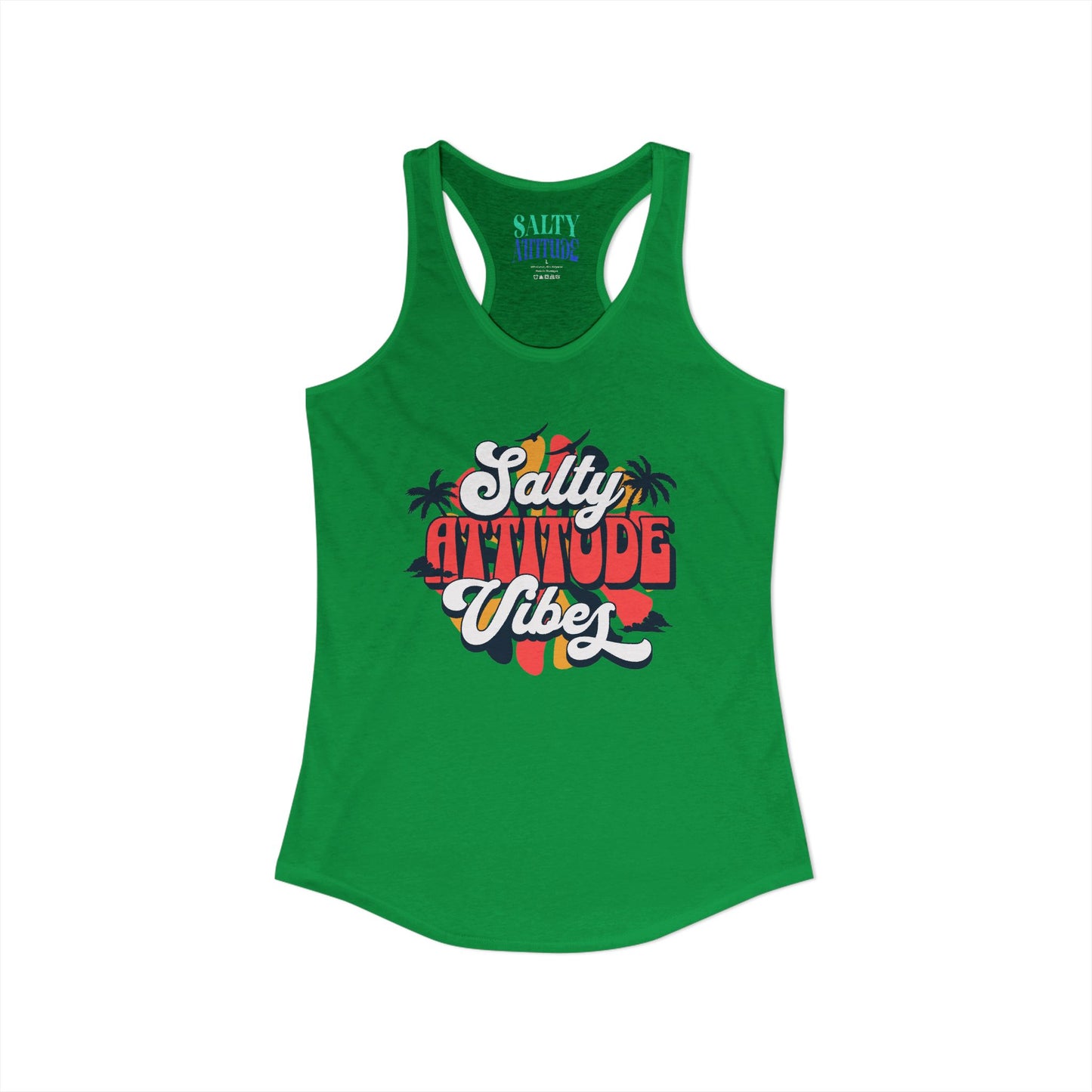 Salty Attitude Vibes -  Women's Ideal Racerback Tank