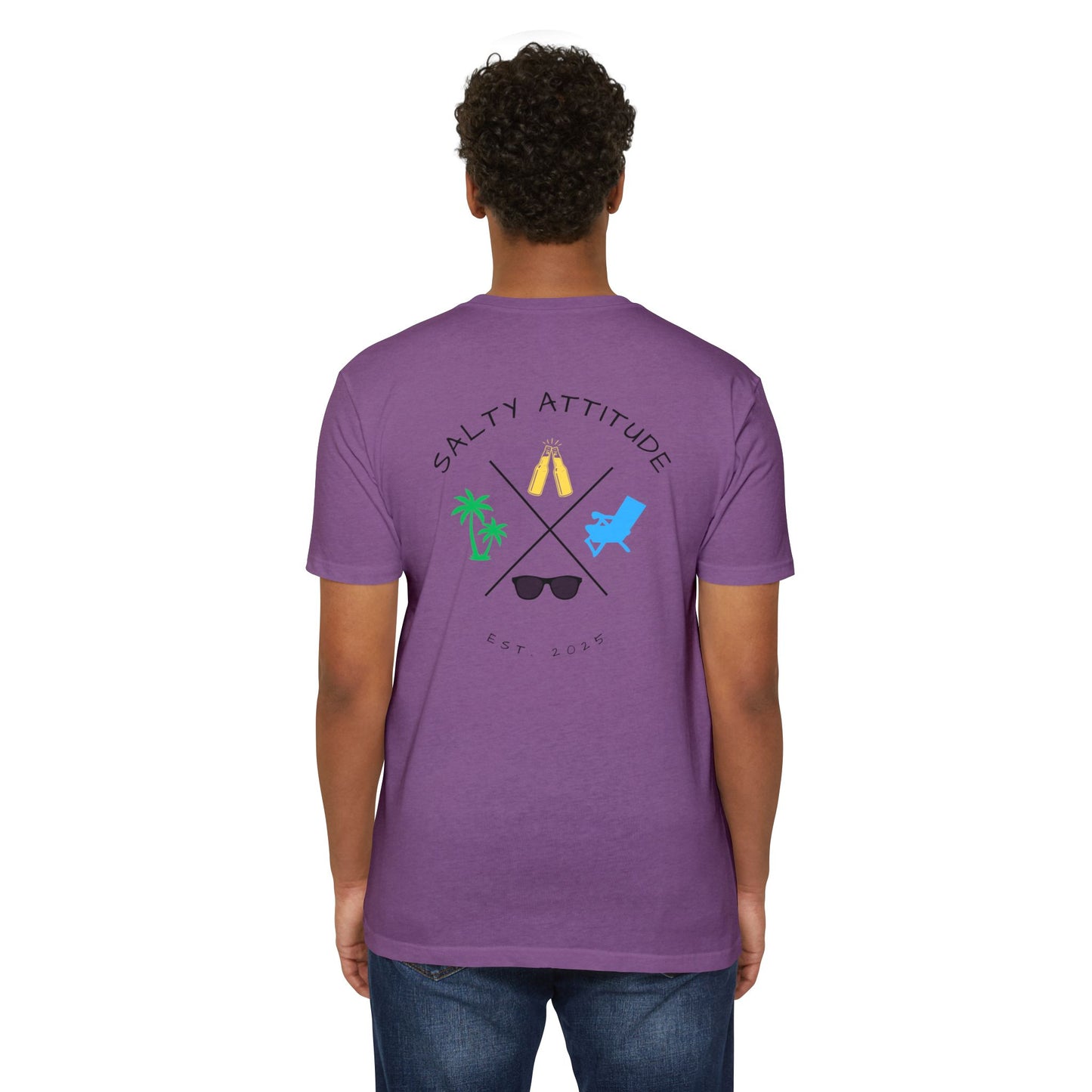 Salty Attitude Beach T-Shirt — Tropical Vacation Graphic Tee