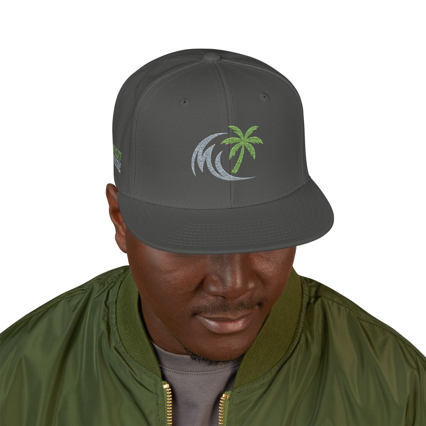 Embroidered Snapback Hat, Outdoor Sports Cap, Beach Vibes Headwear