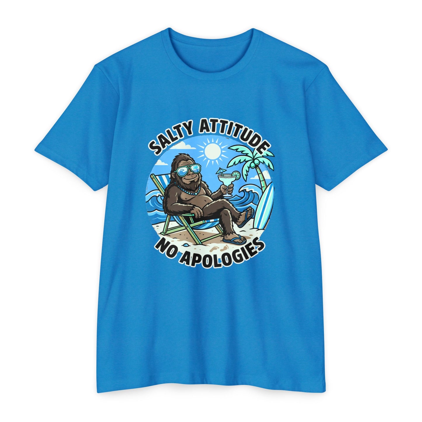 Big Foot — "Salty Attitude, No Apologies" Beach Graphic Tee
