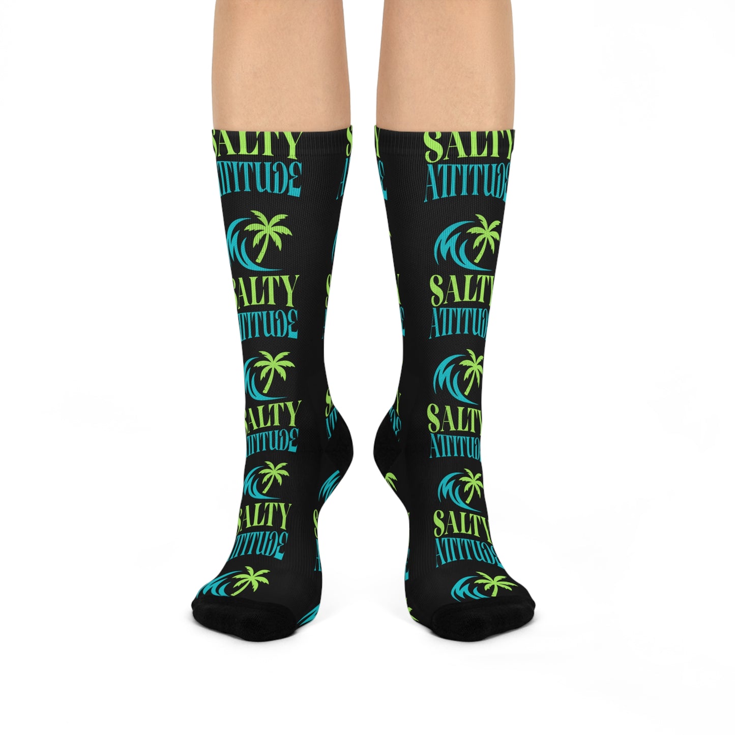 Salty Attitude Cushioned Crew Socks
