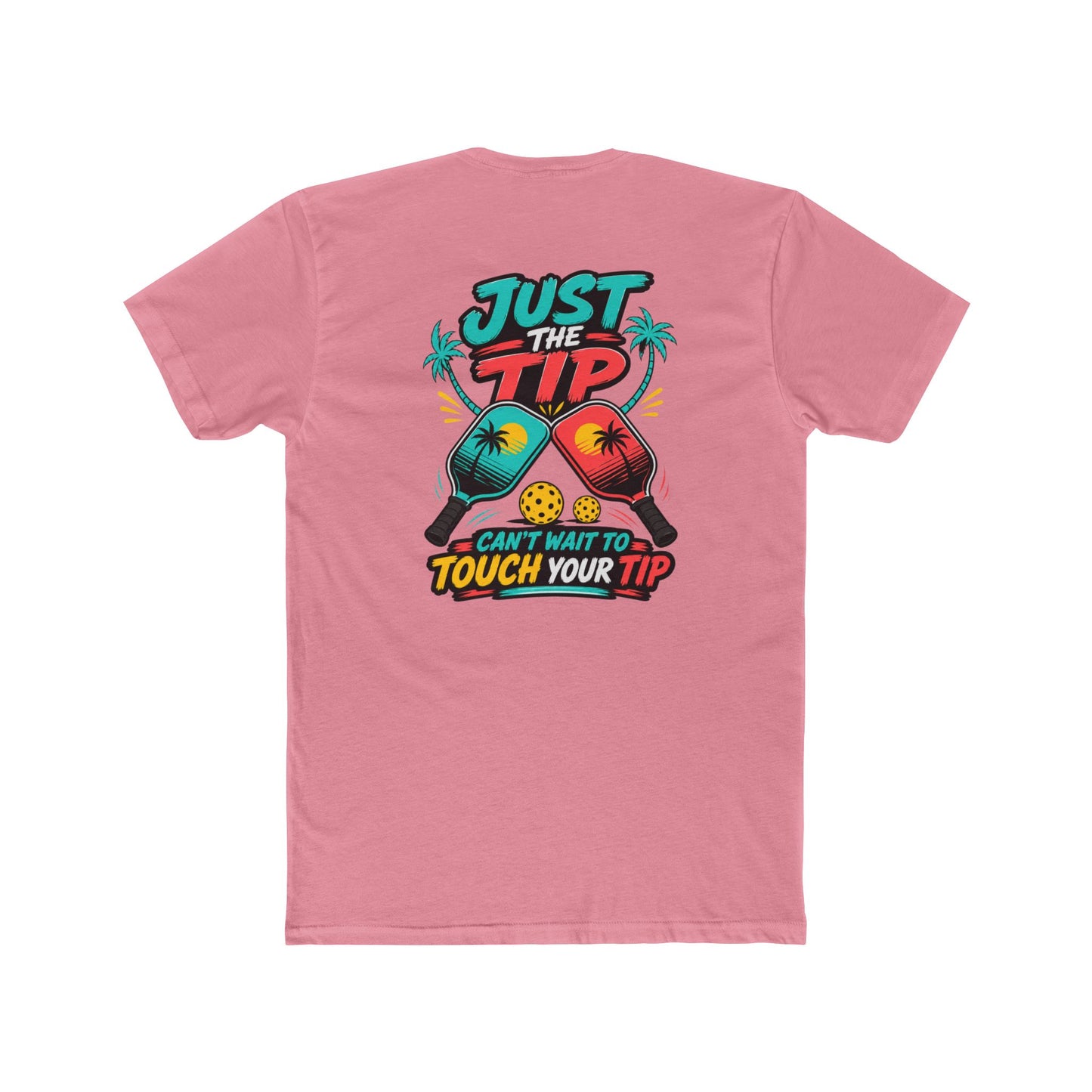 Graphic Tee — “Salty Attitude” Front & “Just the Tip” Tropical Back T-Shirt