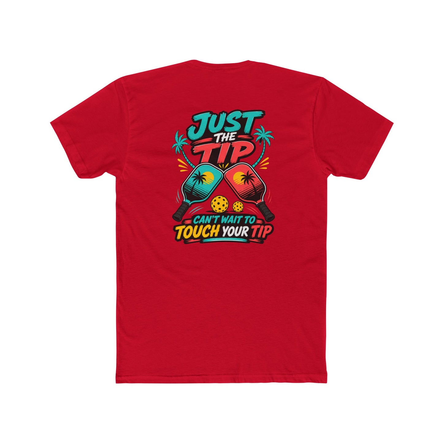 Graphic Tee — “Salty Attitude” Front & “Just the Tip” Tropical Back T-Shirt