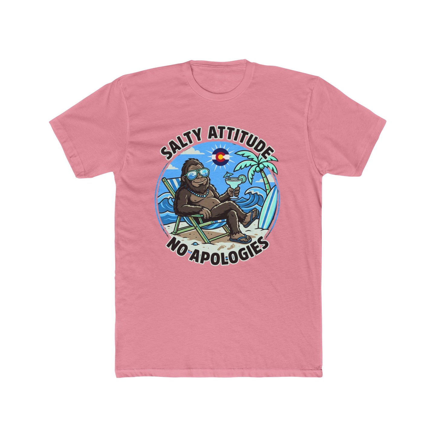 Salty Attitude T-Shirt — 'Salty Attitude No Apologies' Beach Vibes Tee