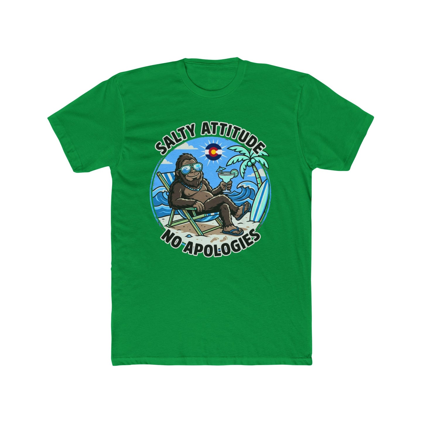 Salty Attitude T-Shirt — 'Salty Attitude No Apologies' Beach Vibes Tee