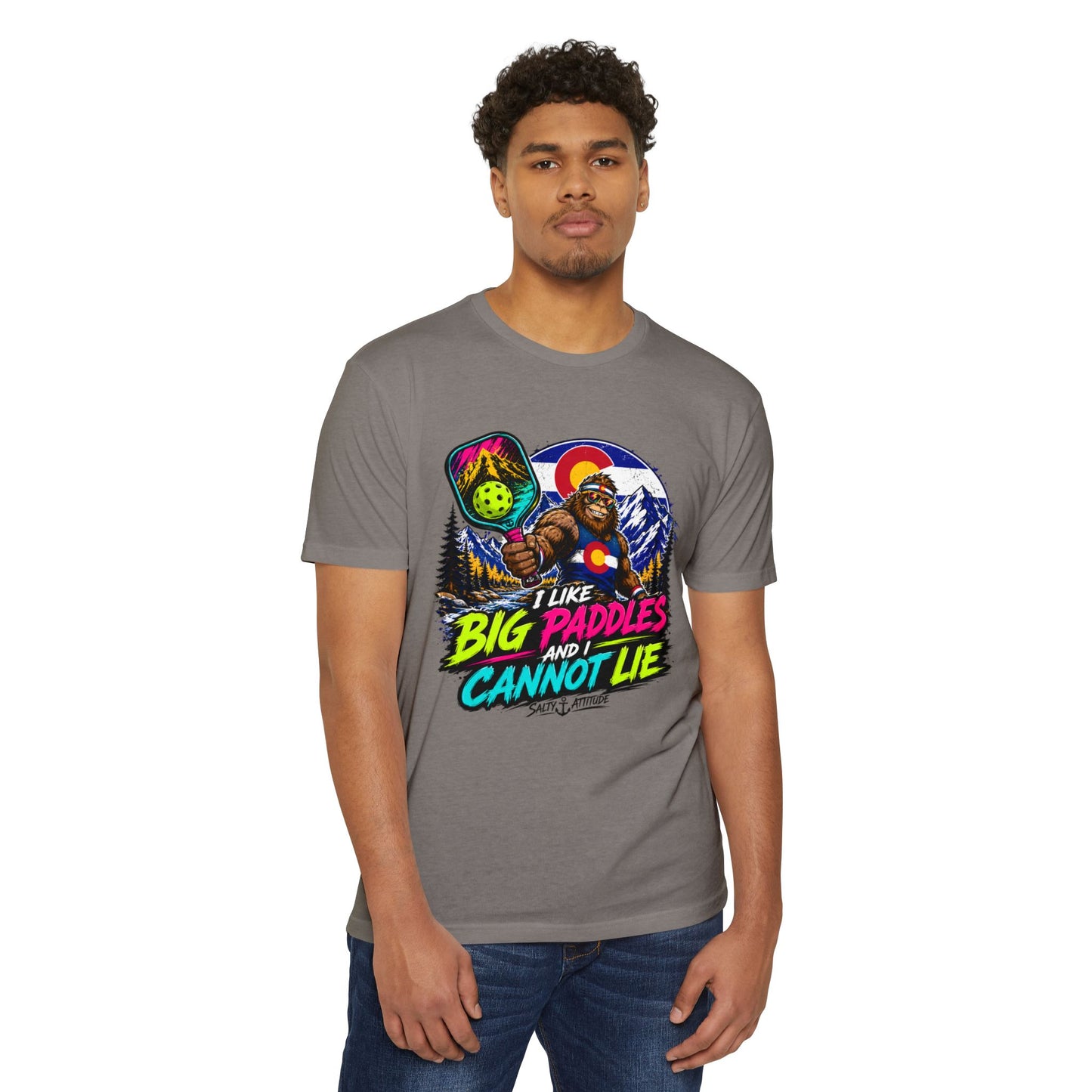 Pickleball T-Shirt — "I Like Big Paddles and I Cannot Lie" Retro Graphic