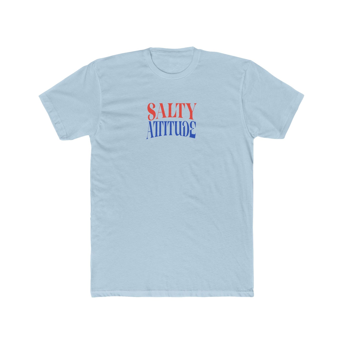 Graphic Tee — “Salty Attitude” Front & “Just the Tip” Tropical Back T-Shirt