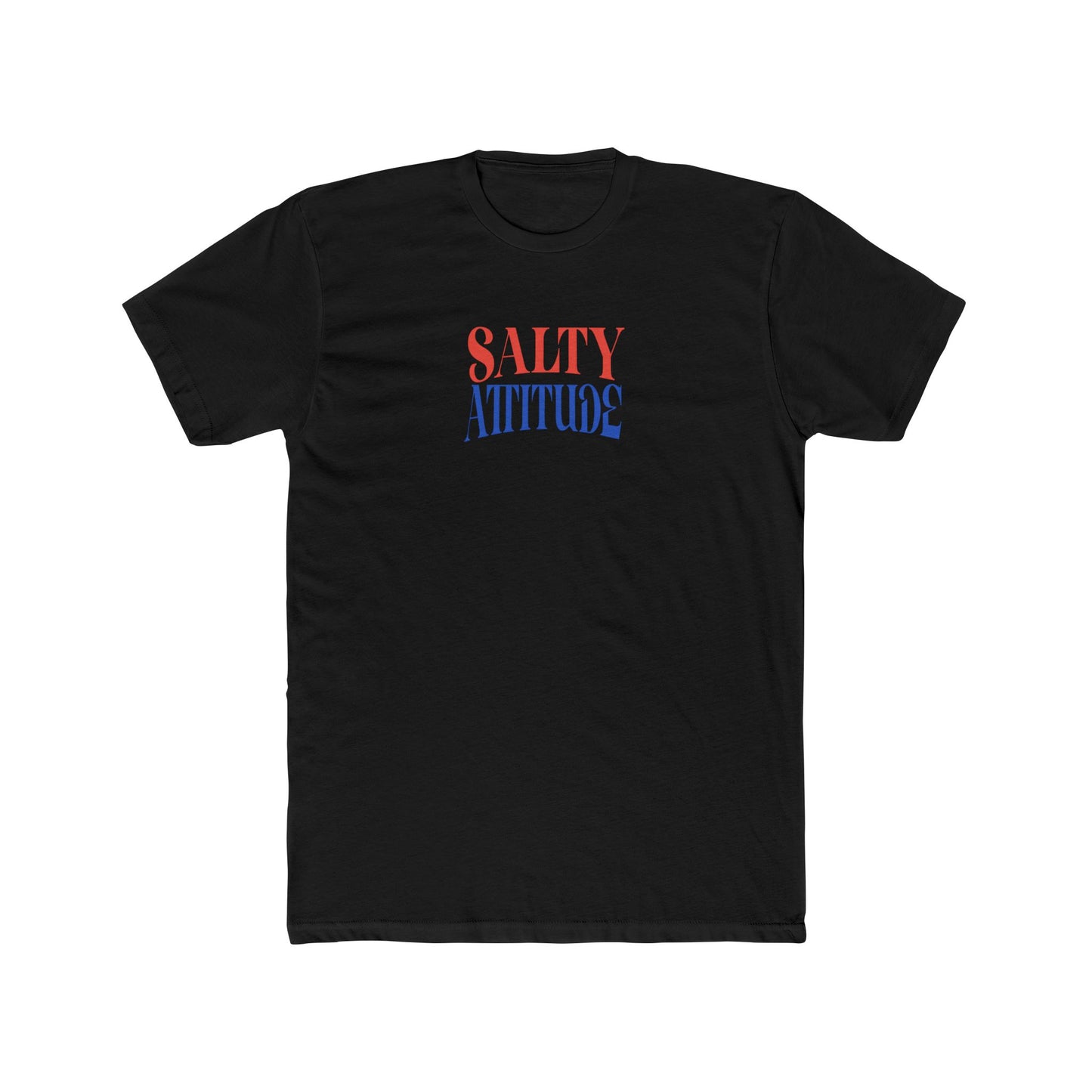 Graphic Tee — “Salty Attitude” Front & “Just the Tip” Tropical Back T-Shirt