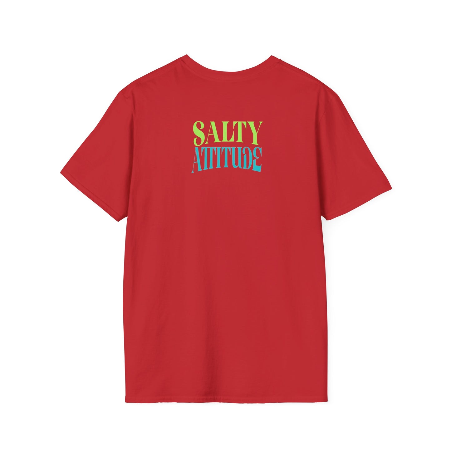 Salty Attitude Beach T-Shirt — Coastal Vacation Shirt with Sunglasses & Palm Icons