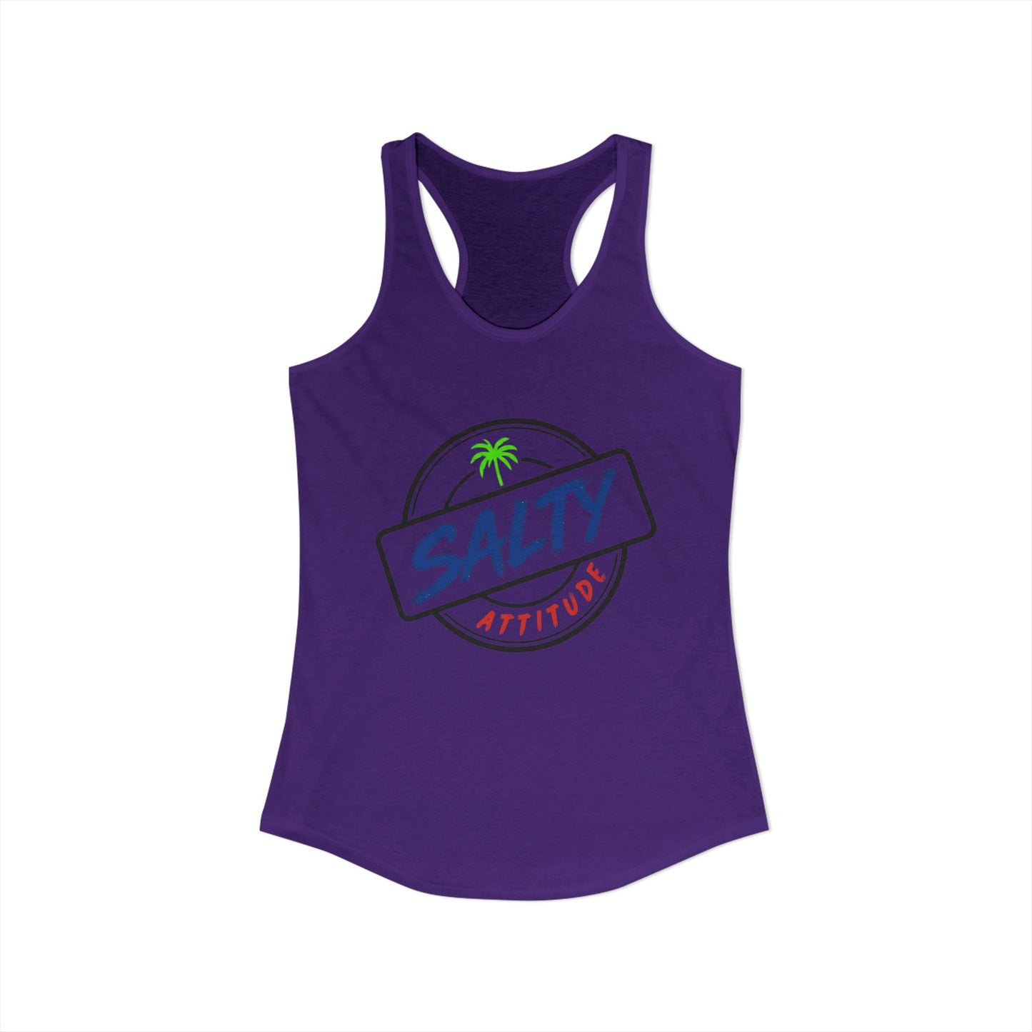 Salty Attitude - Women's Ideal Racerback Tank