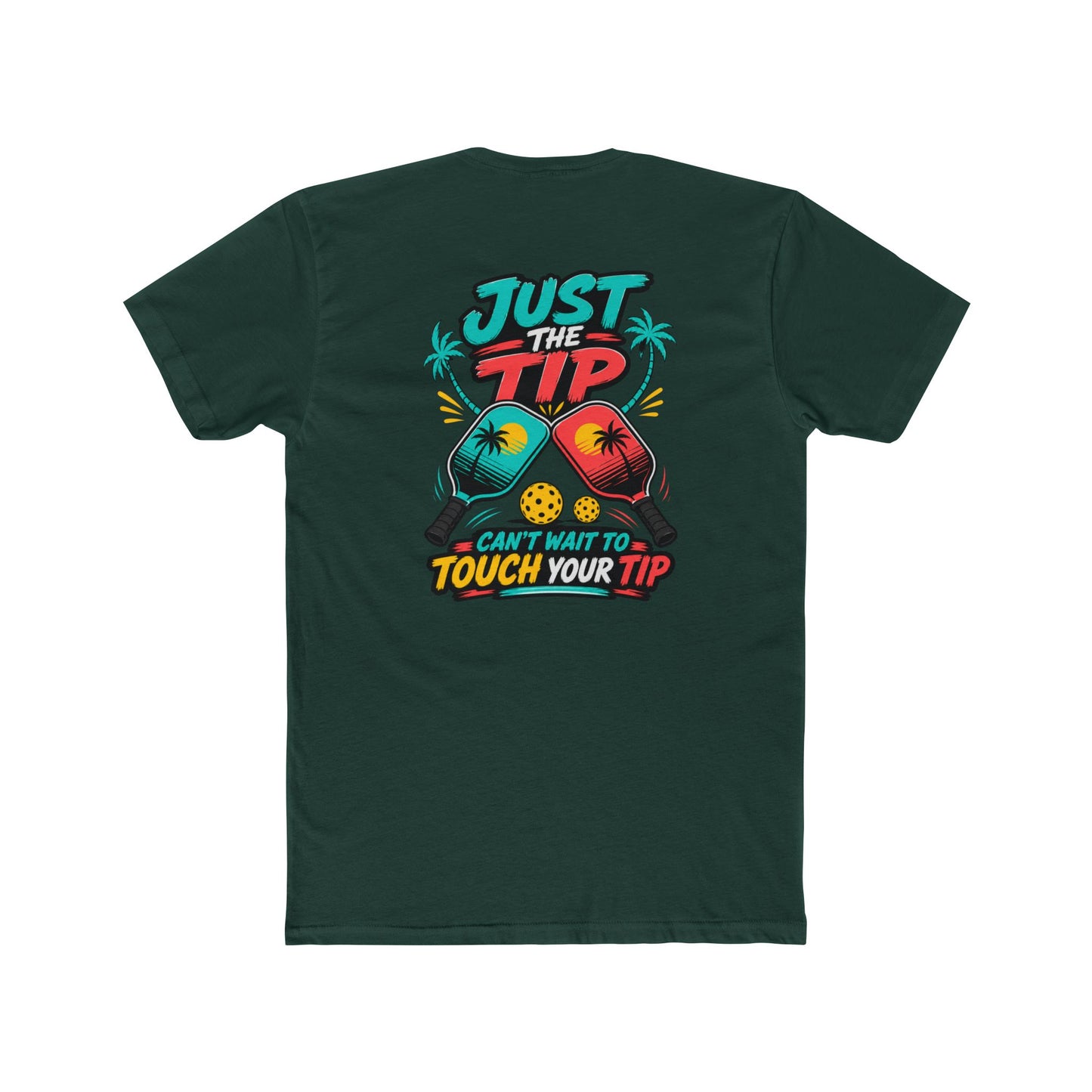 Graphic Tee — “Salty Attitude” Front & “Just the Tip” Tropical Back T-Shirt
