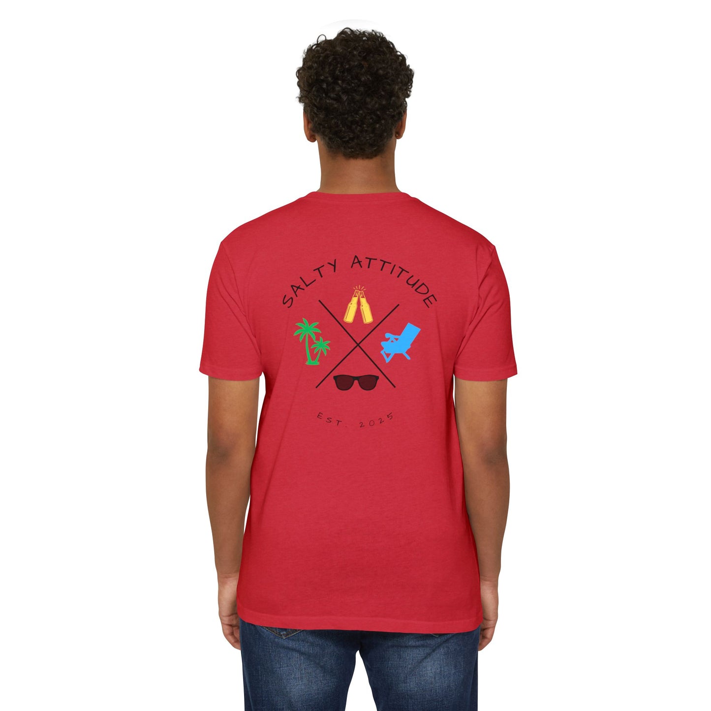 Salty Attitude Beach T-Shirt — Tropical Vacation Graphic Tee