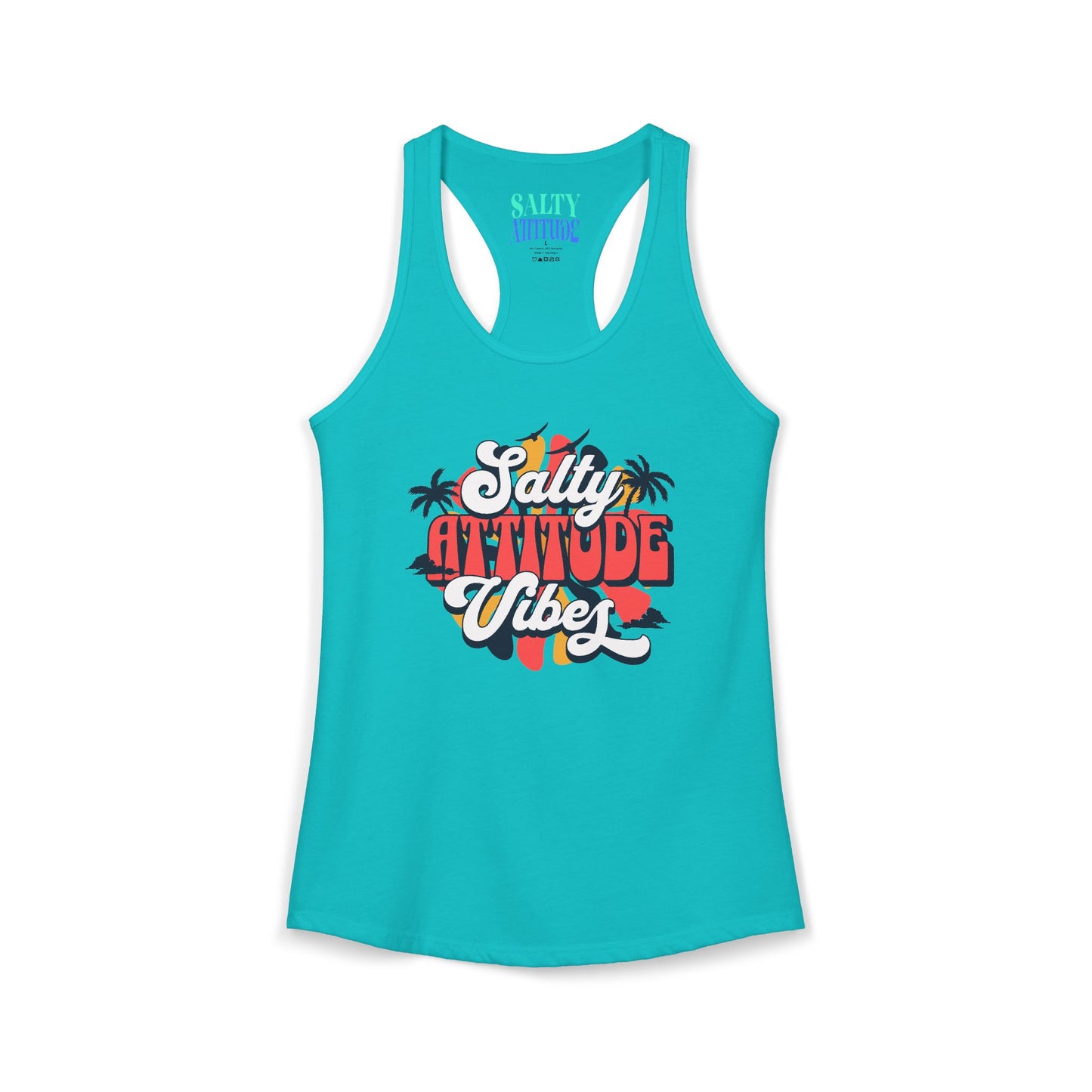 Salty Attitude Vibes -  Women's Ideal Racerback Tank