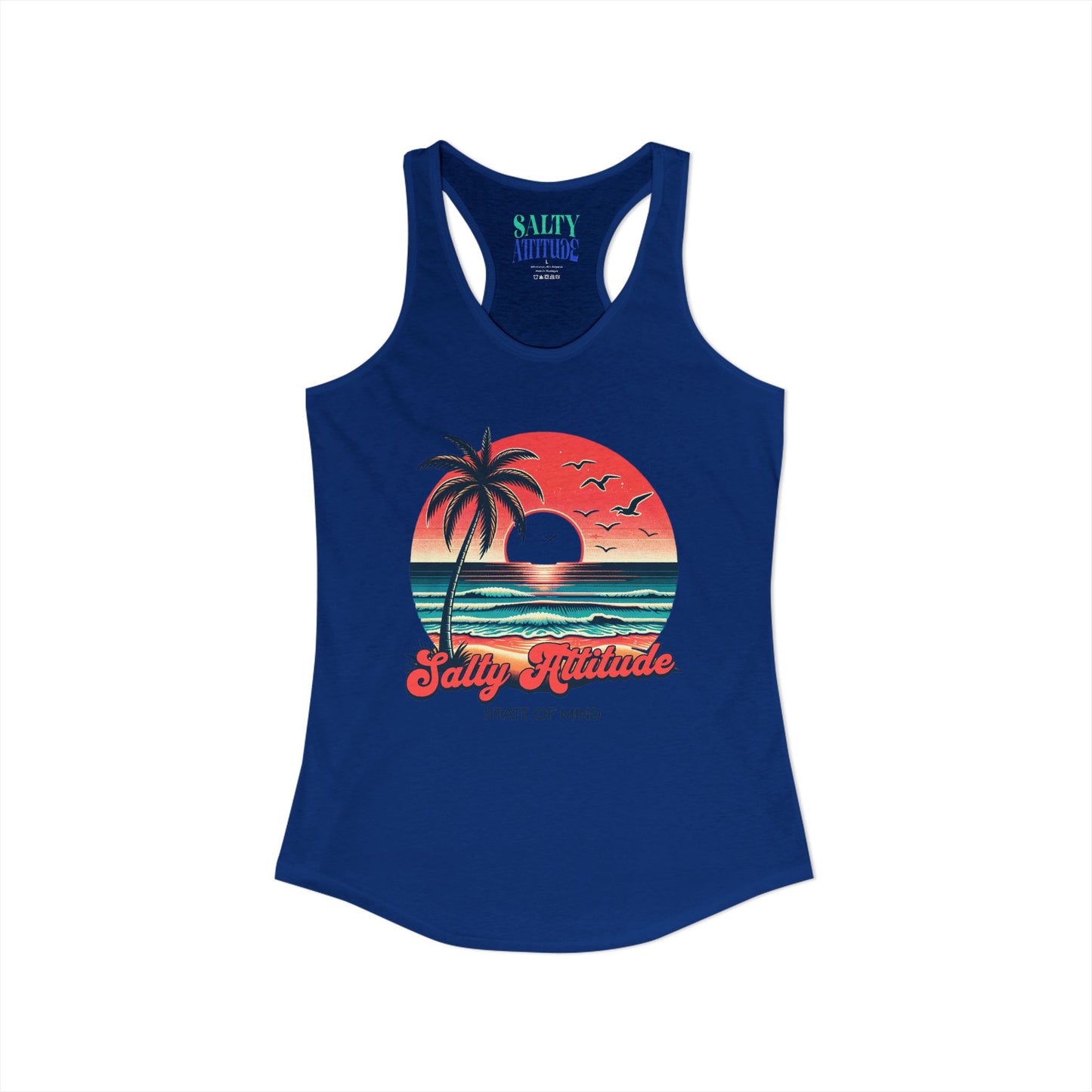 Salty Attitude  -  Women's Ideal Racerback Tank