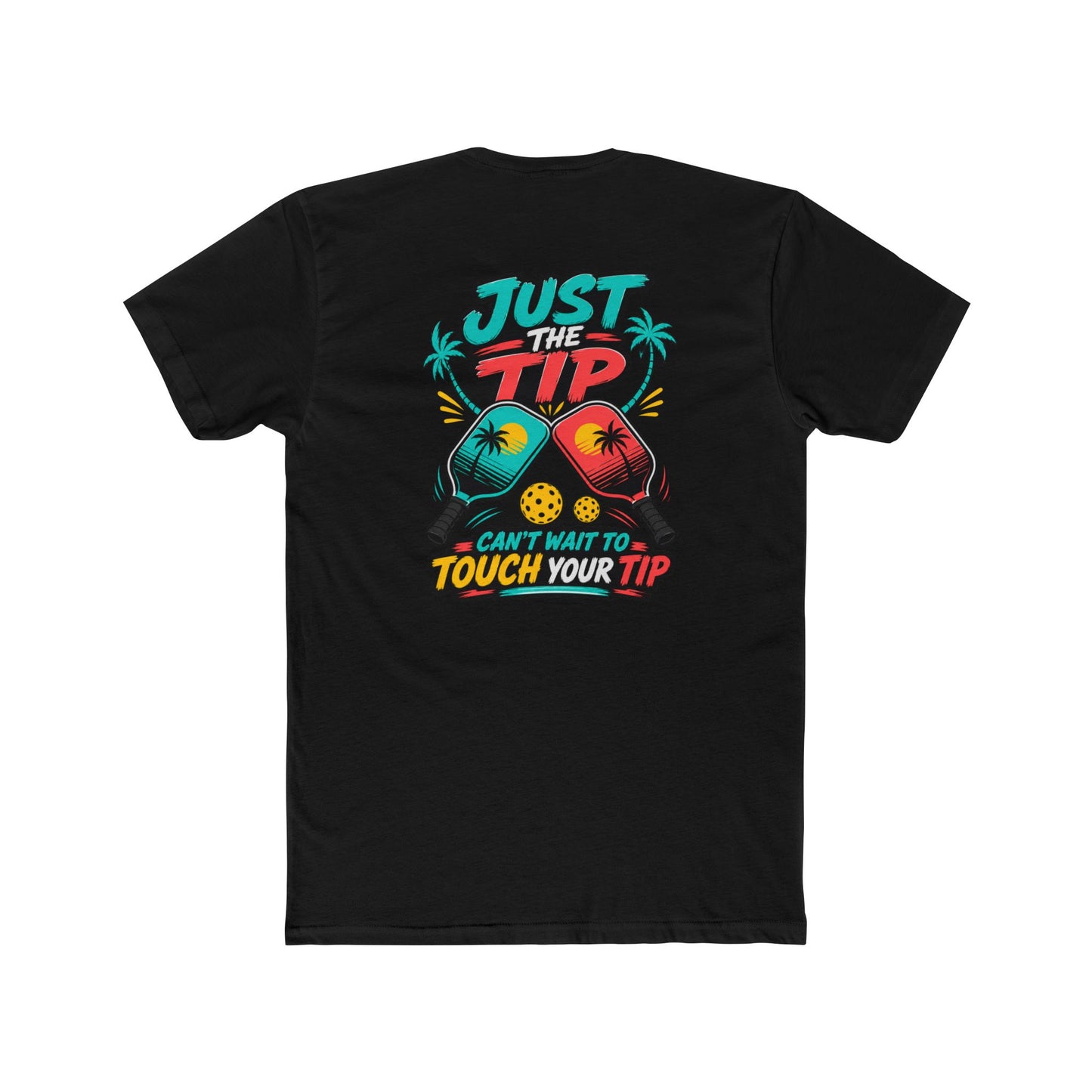 Graphic Tee — “Salty Attitude” Front & “Just the Tip” Tropical Back T-Shirt