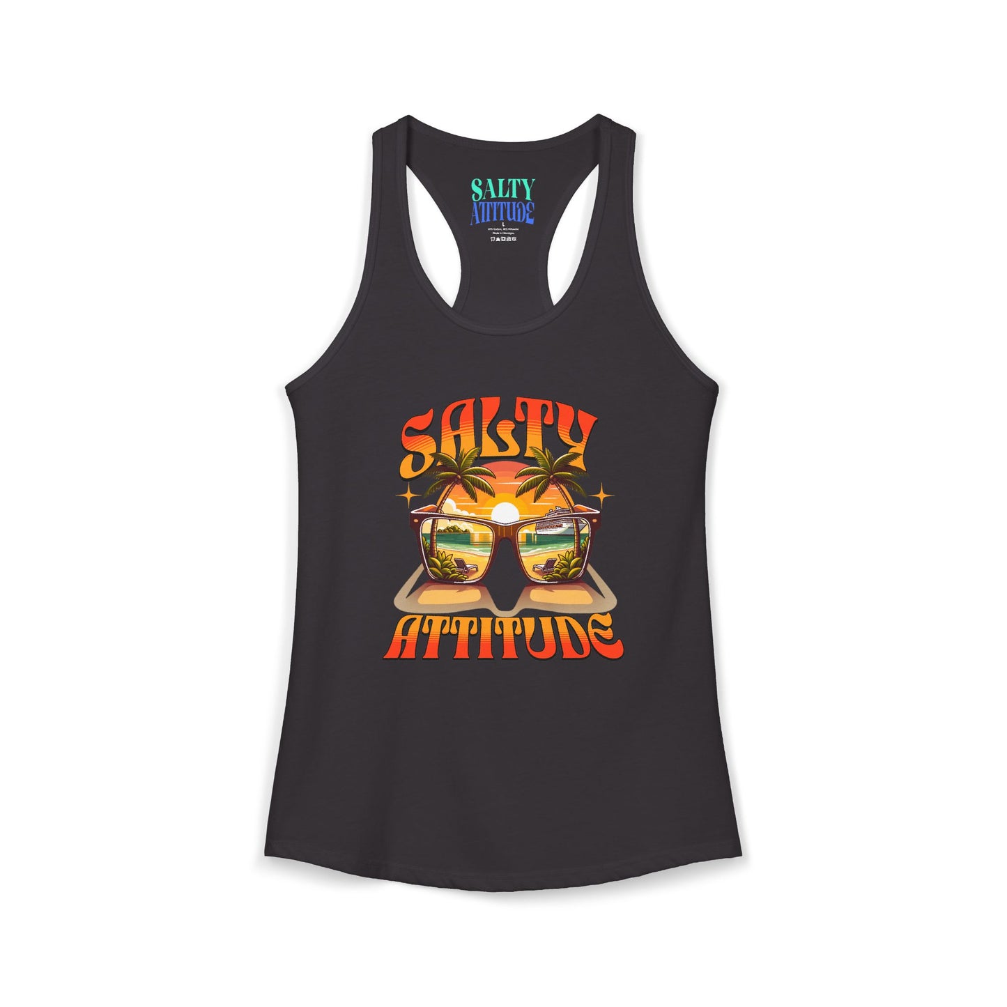 Salty Attitude Sunglass - Women's Ideal Racerback Tank