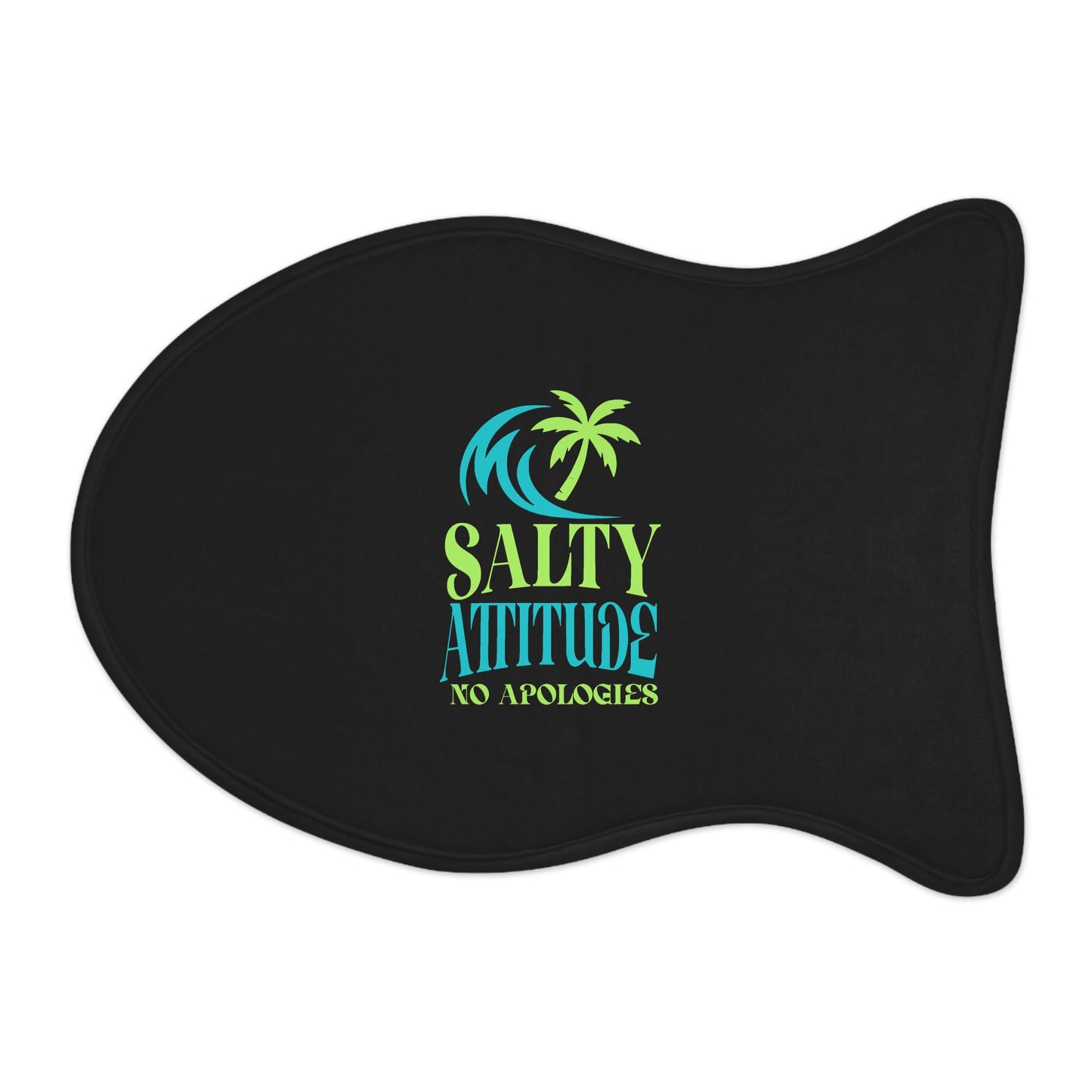 Salty Attitude Pet Feeding Mat - Fun Dog Feeding Mat, Pet Care Accessory