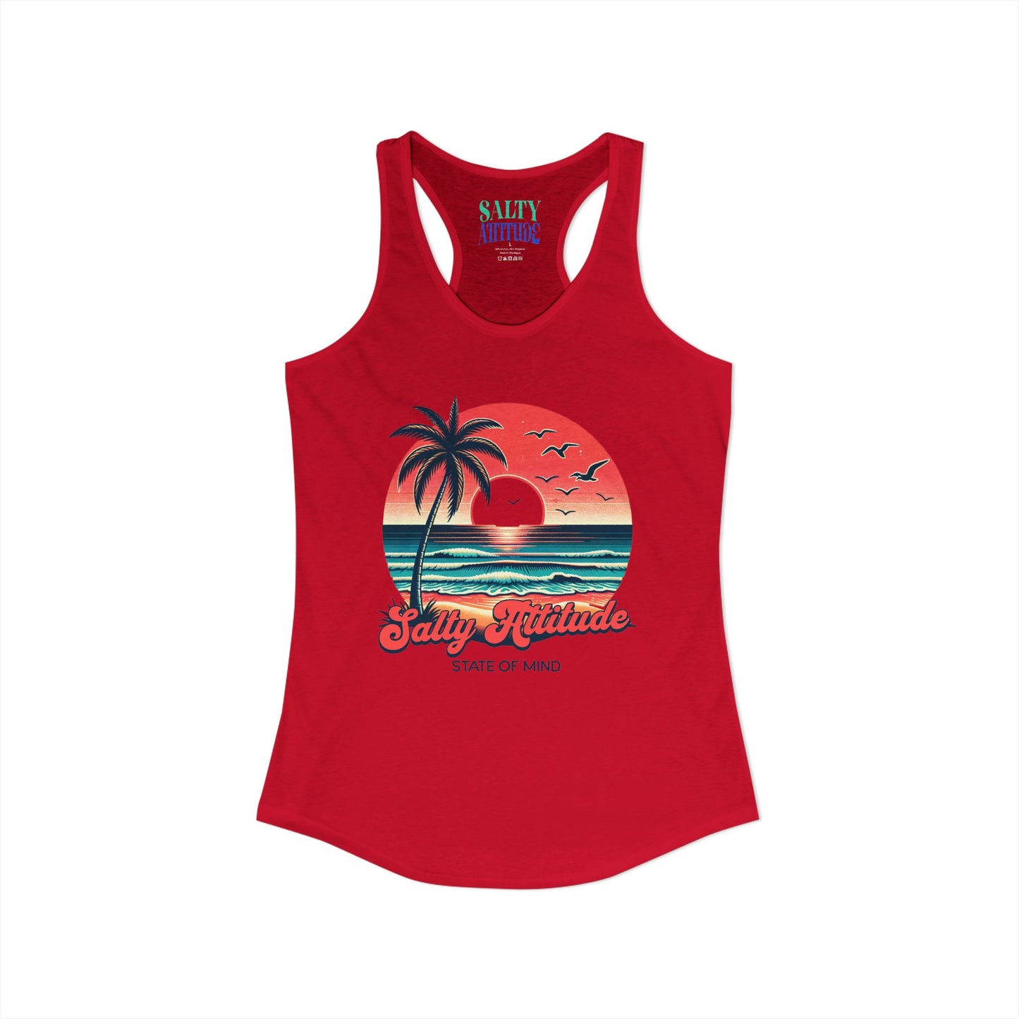 Salty Attitude  -  Women's Ideal Racerback Tank