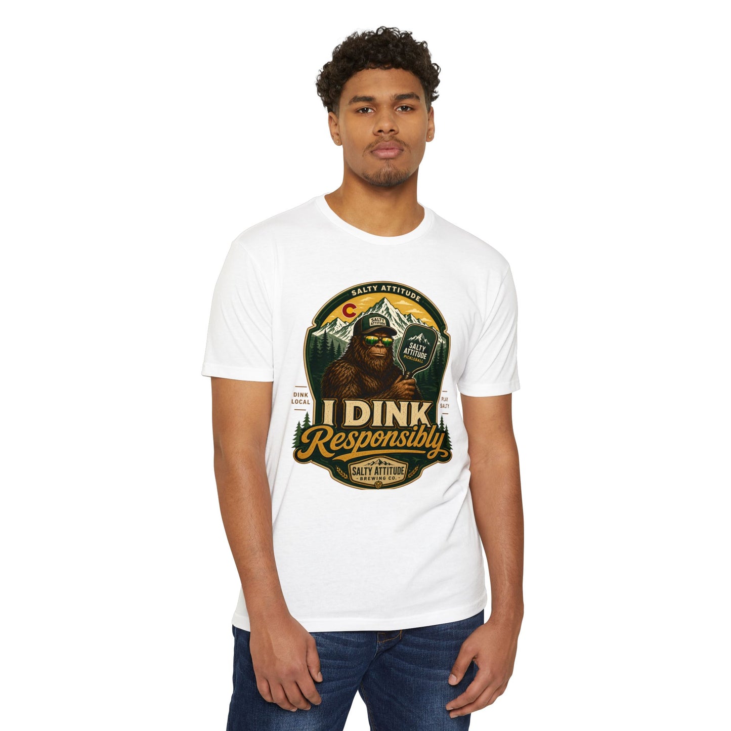 I Dink Responsibly T-Shirt — Funny Salty Attitude Pickleball Graphic Tee