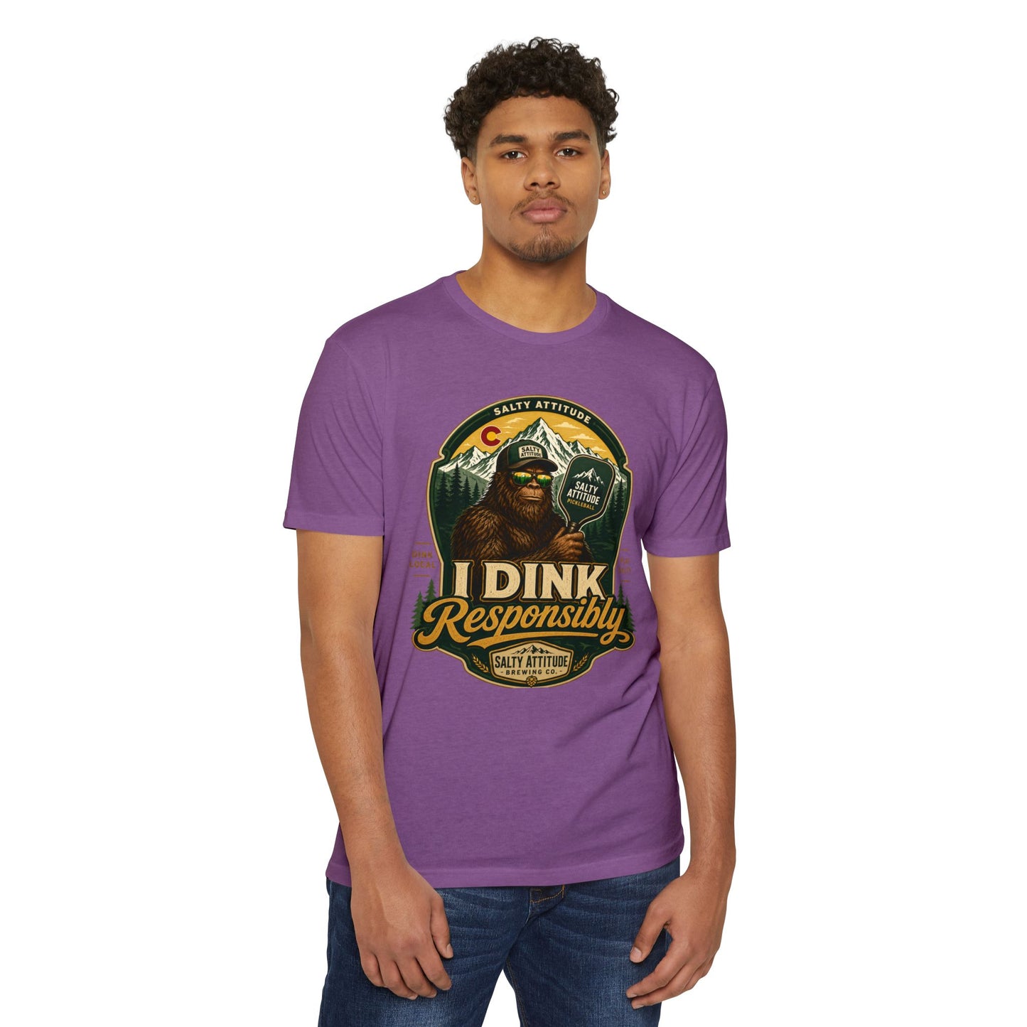 I Dink Responsibly T-Shirt — Funny Salty Attitude Pickleball Graphic Tee