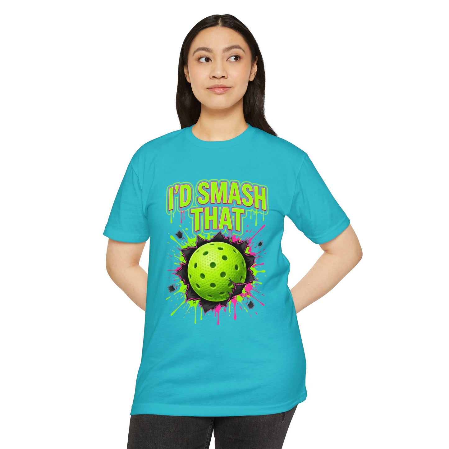 I'd Smash That Pickleball T-Shirt — Salty Attitude Graphic Tee