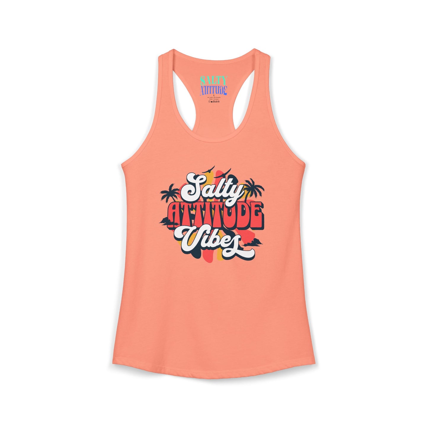 Salty Attitude Vibes -  Women's Ideal Racerback Tank