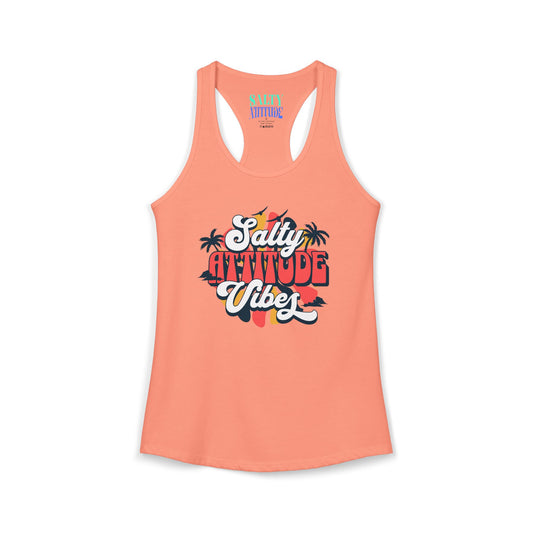 Salty Attitude Vibes -  Women's Ideal Racerback Tank