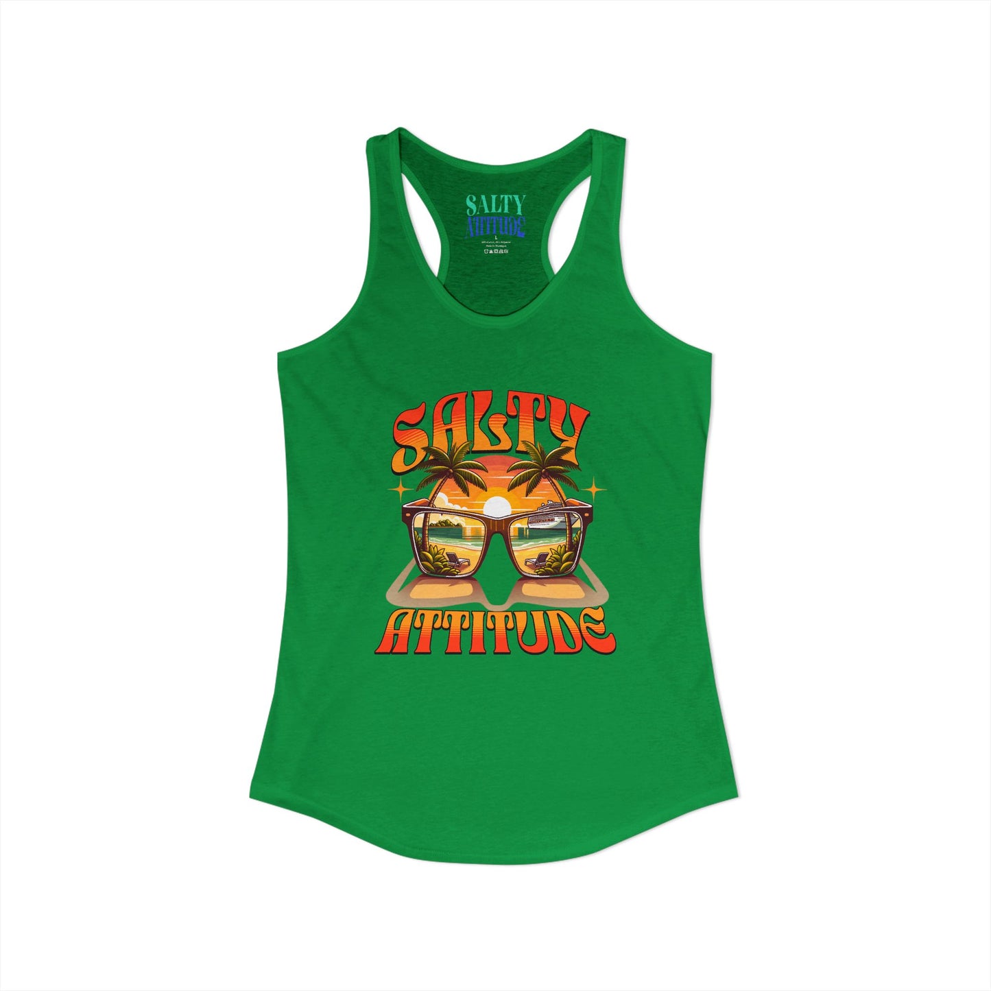 Salty Attitude Sunglass - Women's Ideal Racerback Tank