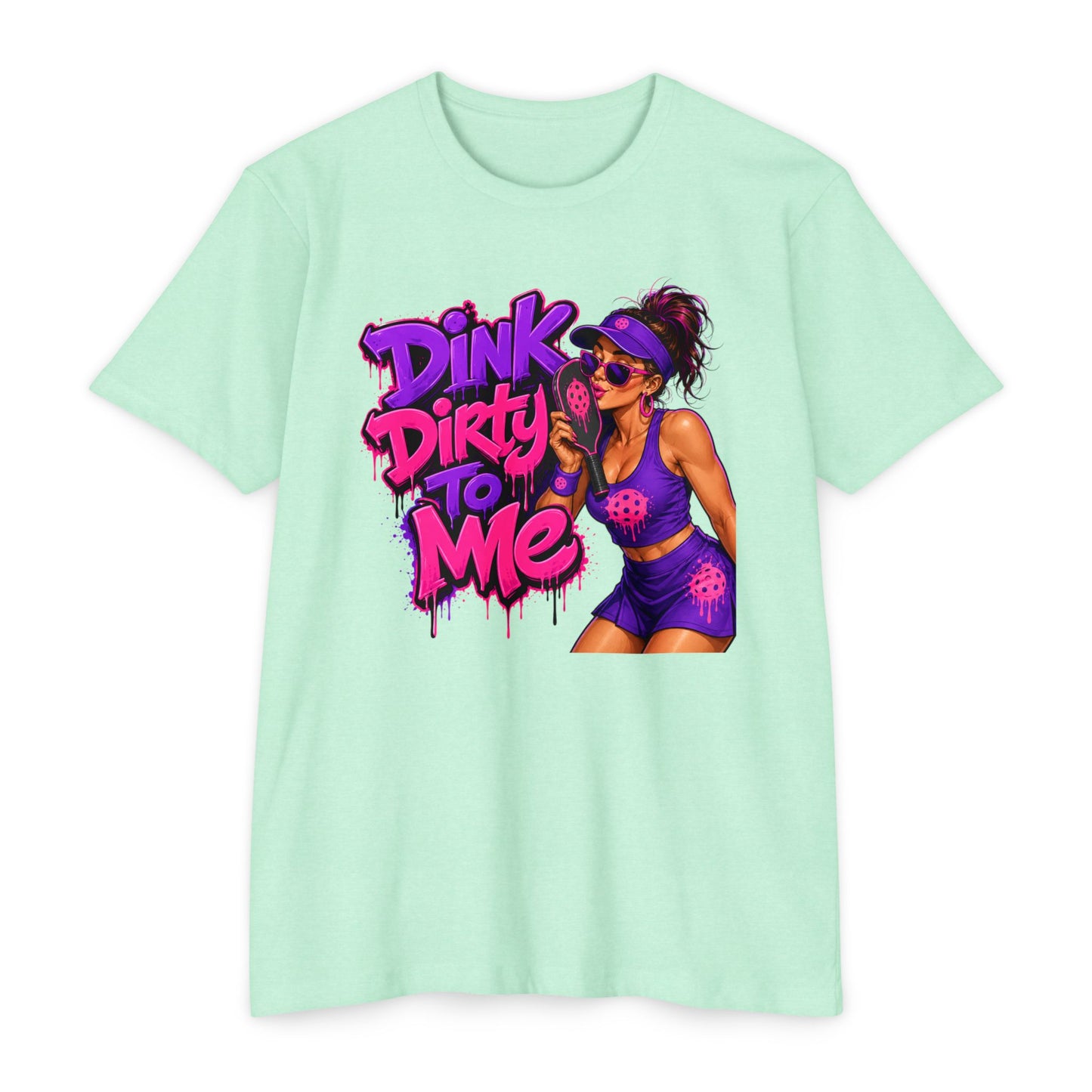 Dink Dirty To Me T-Shirt — Retro Pin-Up Beach Tee (Salty Attitude)